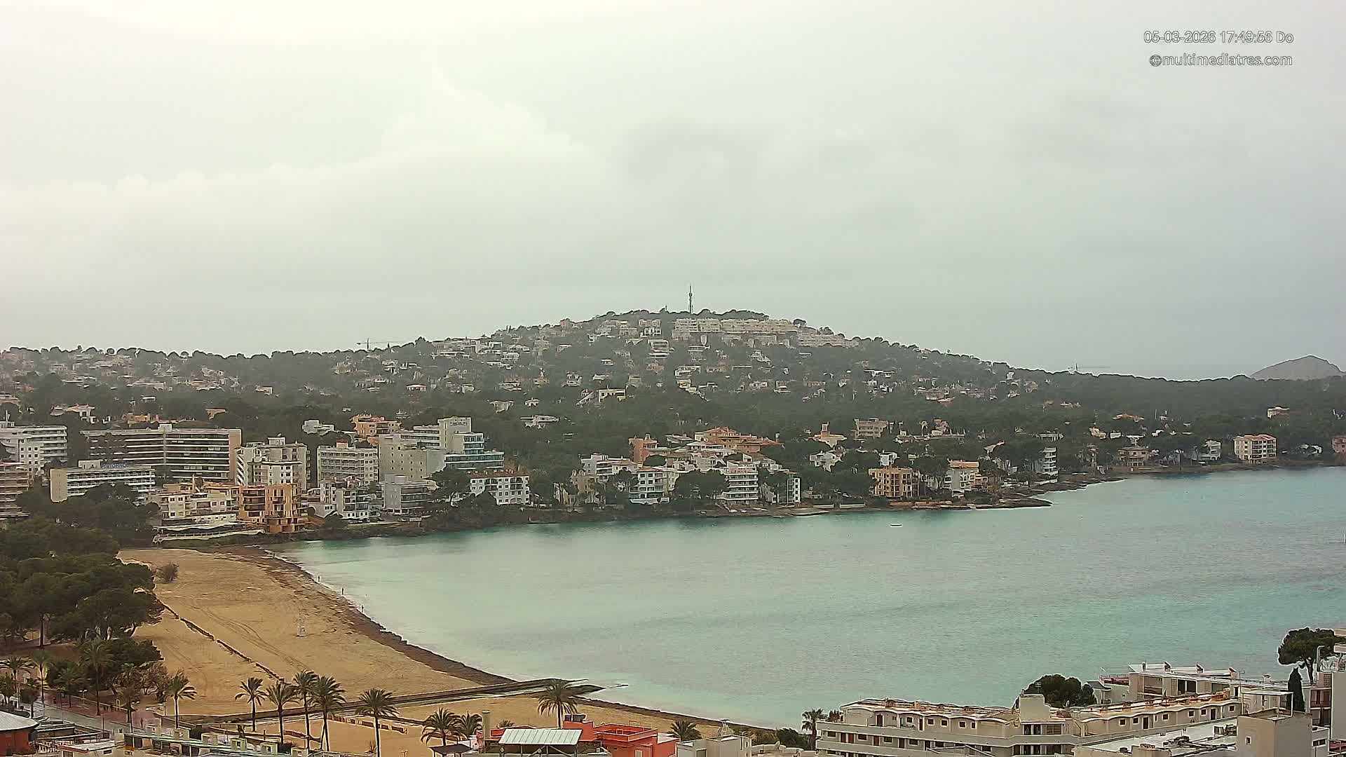 Mallorca, Santa Ponsa Beach Live Cam - Balearic Islands, Spain