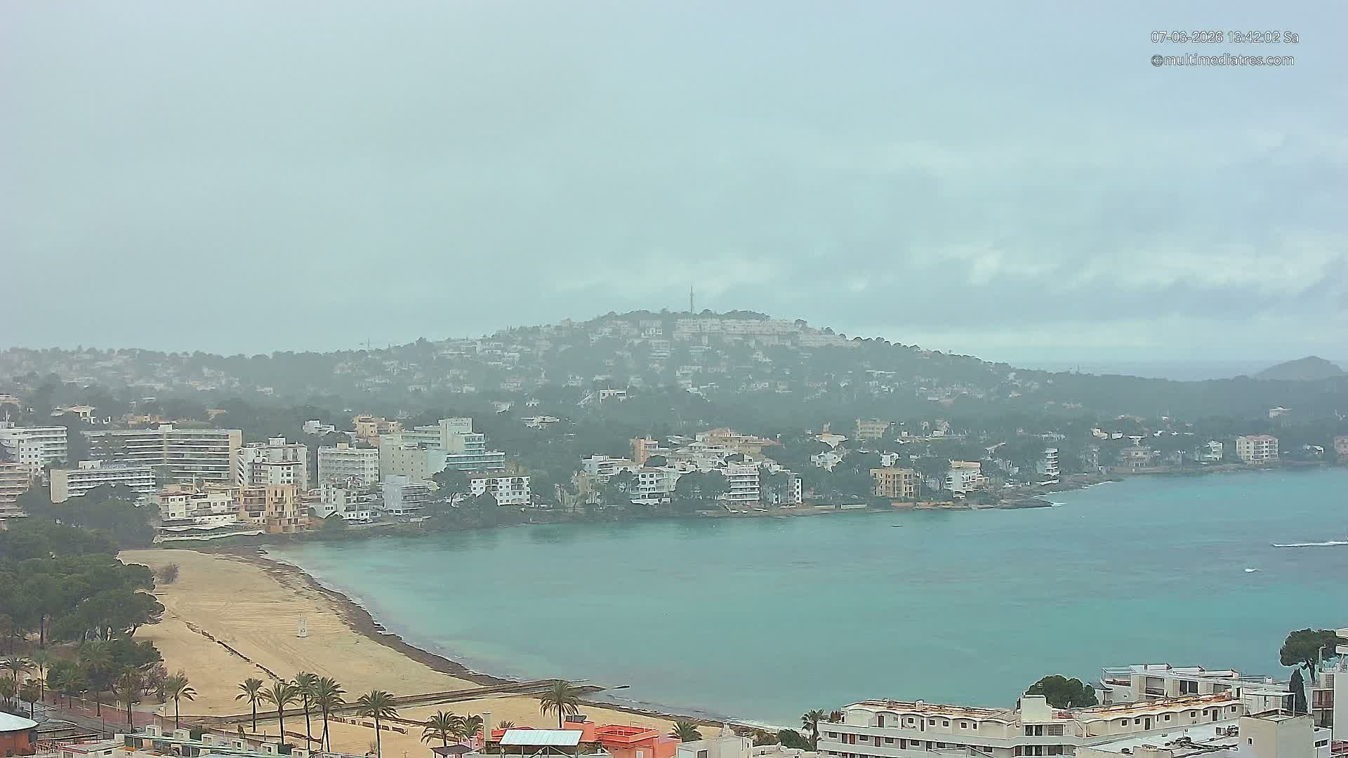 Mallorca, Santa Ponsa Beach Live Cam - Balearic Islands, Spain