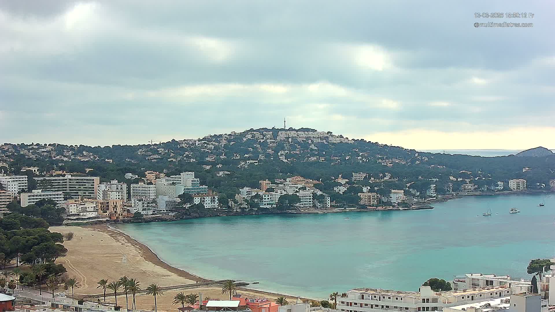 Mallorca, Santa Ponsa Beach Live Cam - Balearic Islands, Spain