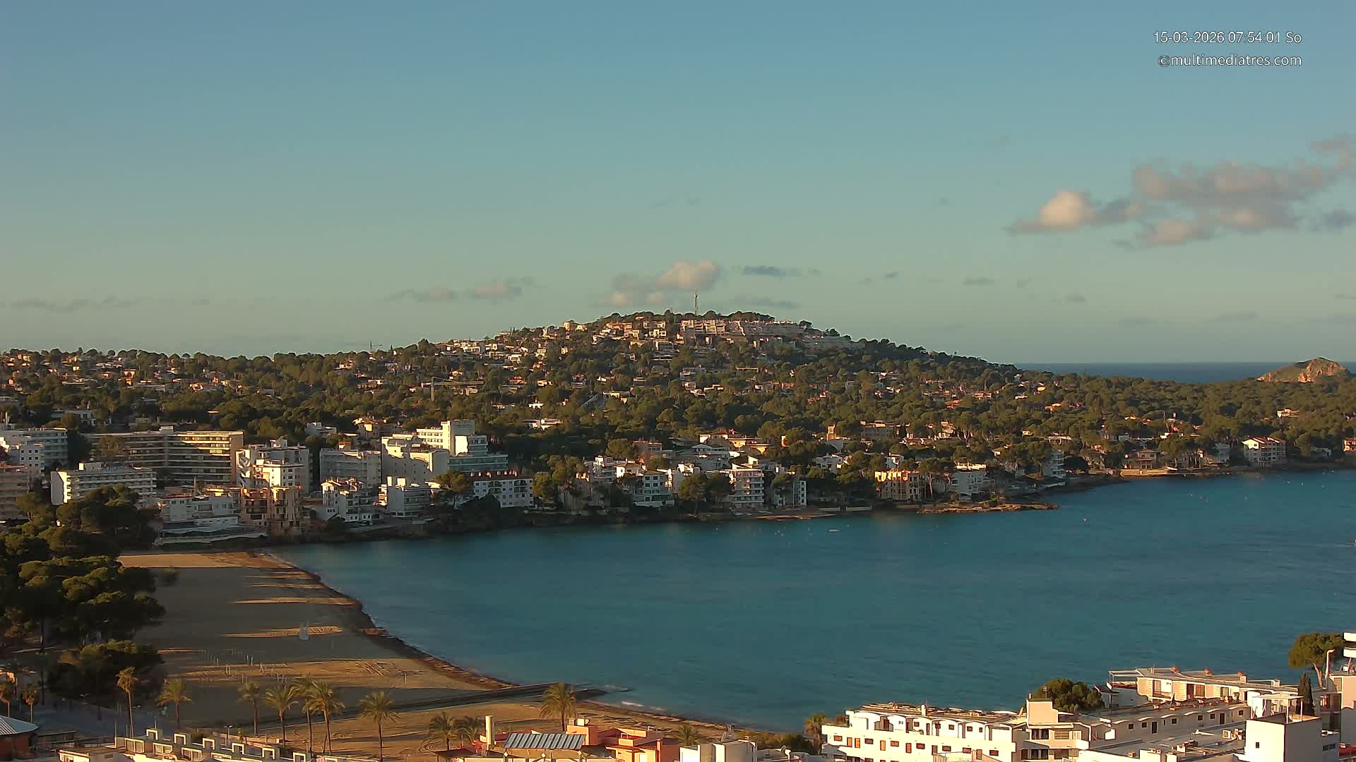 Mallorca, Santa Ponsa Beach Live Cam - Balearic Islands, Spain