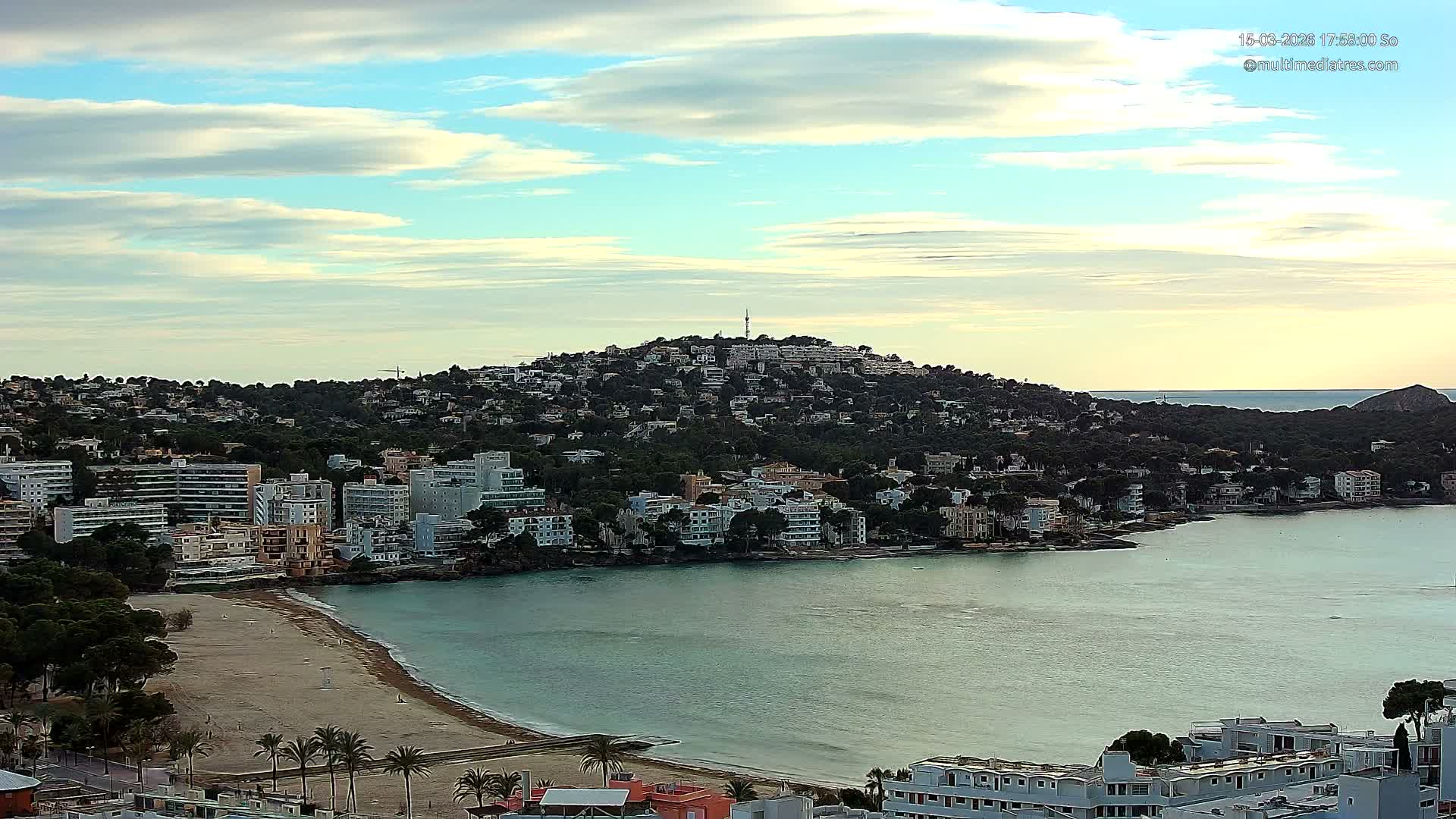 Mallorca, Santa Ponsa Beach Live Cam - Balearic Islands, Spain