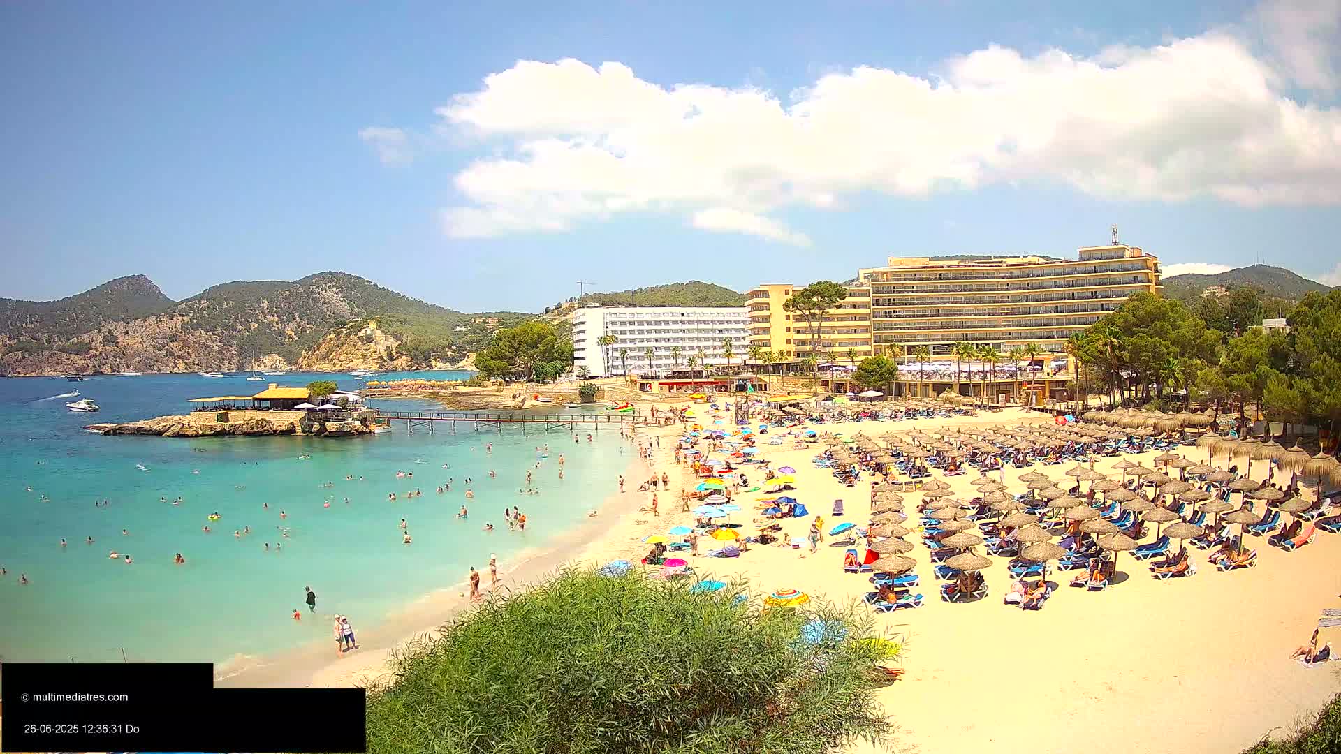Mallorca, Camp de Mar Beach  Live Cam - Balearic Islands, Spain