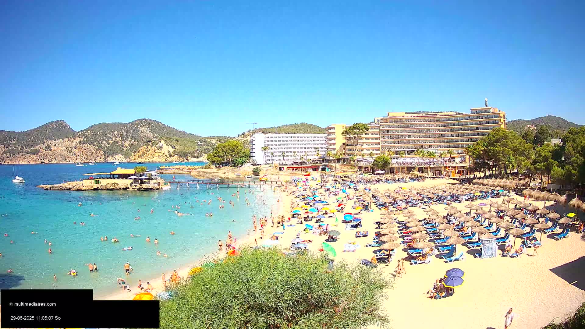 Mallorca, Camp de Mar Beach  Live Cam - Balearic Islands, Spain