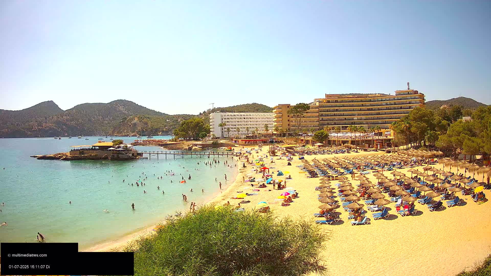 Mallorca, Camp de Mar Beach  Live Cam - Balearic Islands, Spain