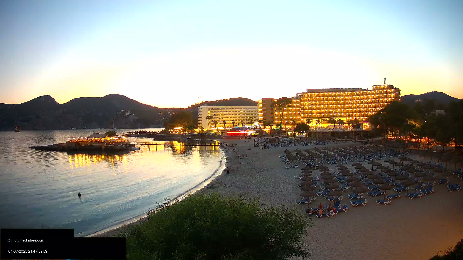 Mallorca, Camp de Mar Beach  Live Cam - Balearic Islands, Spain