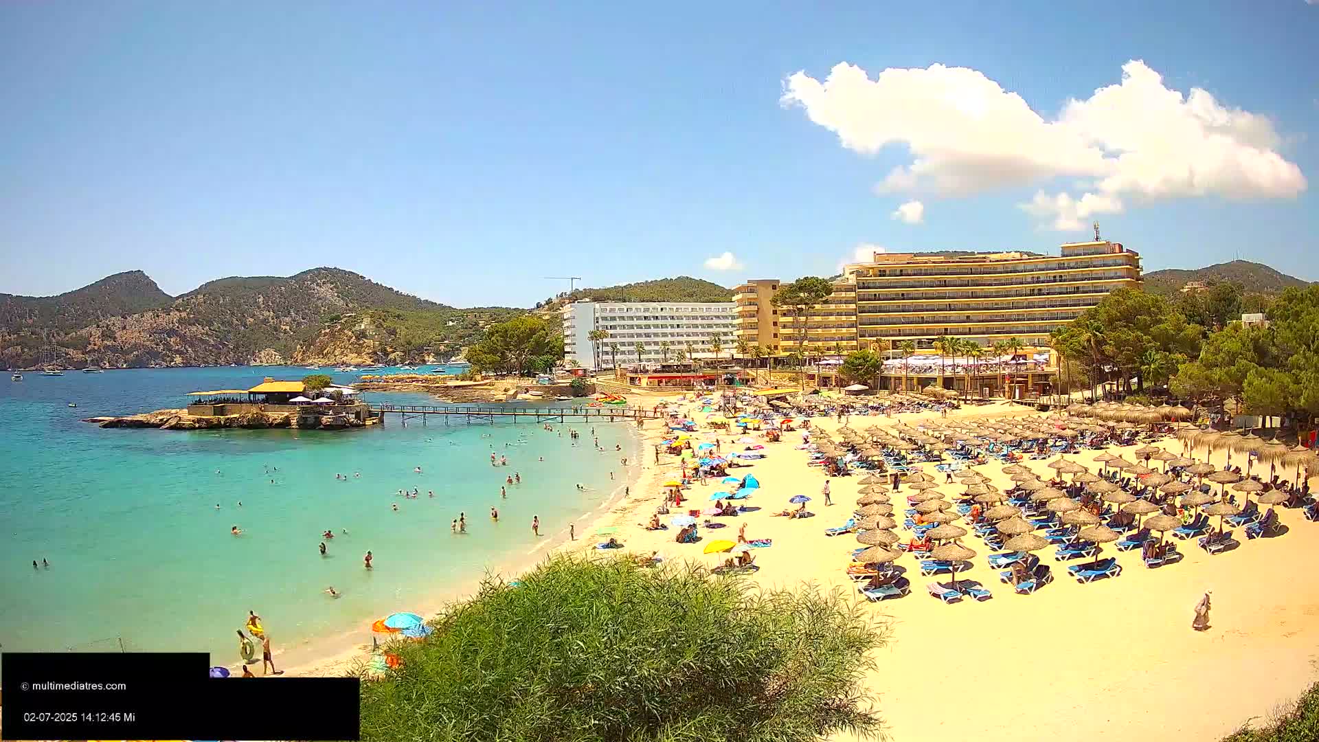 Mallorca, Camp de Mar Beach  Live Cam - Balearic Islands, Spain