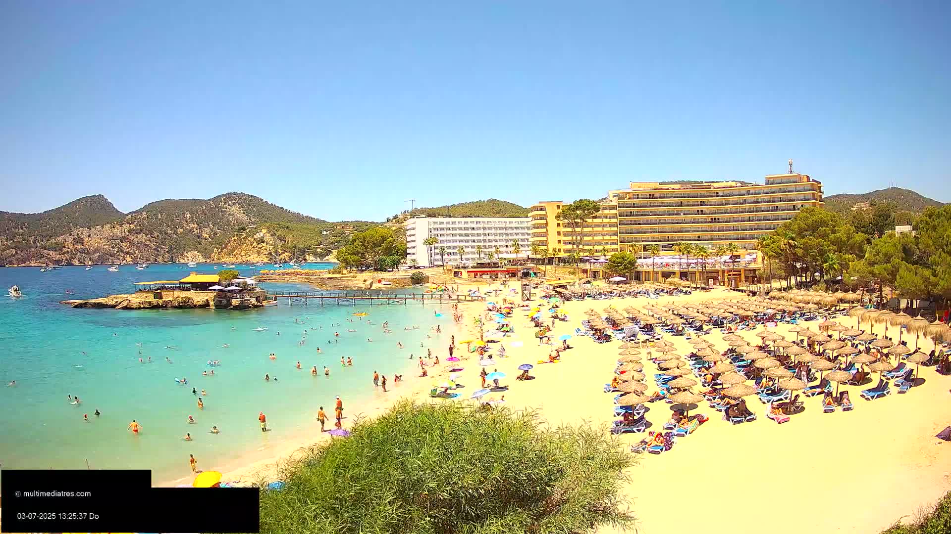 Mallorca, Camp de Mar Beach  Live Cam - Balearic Islands, Spain