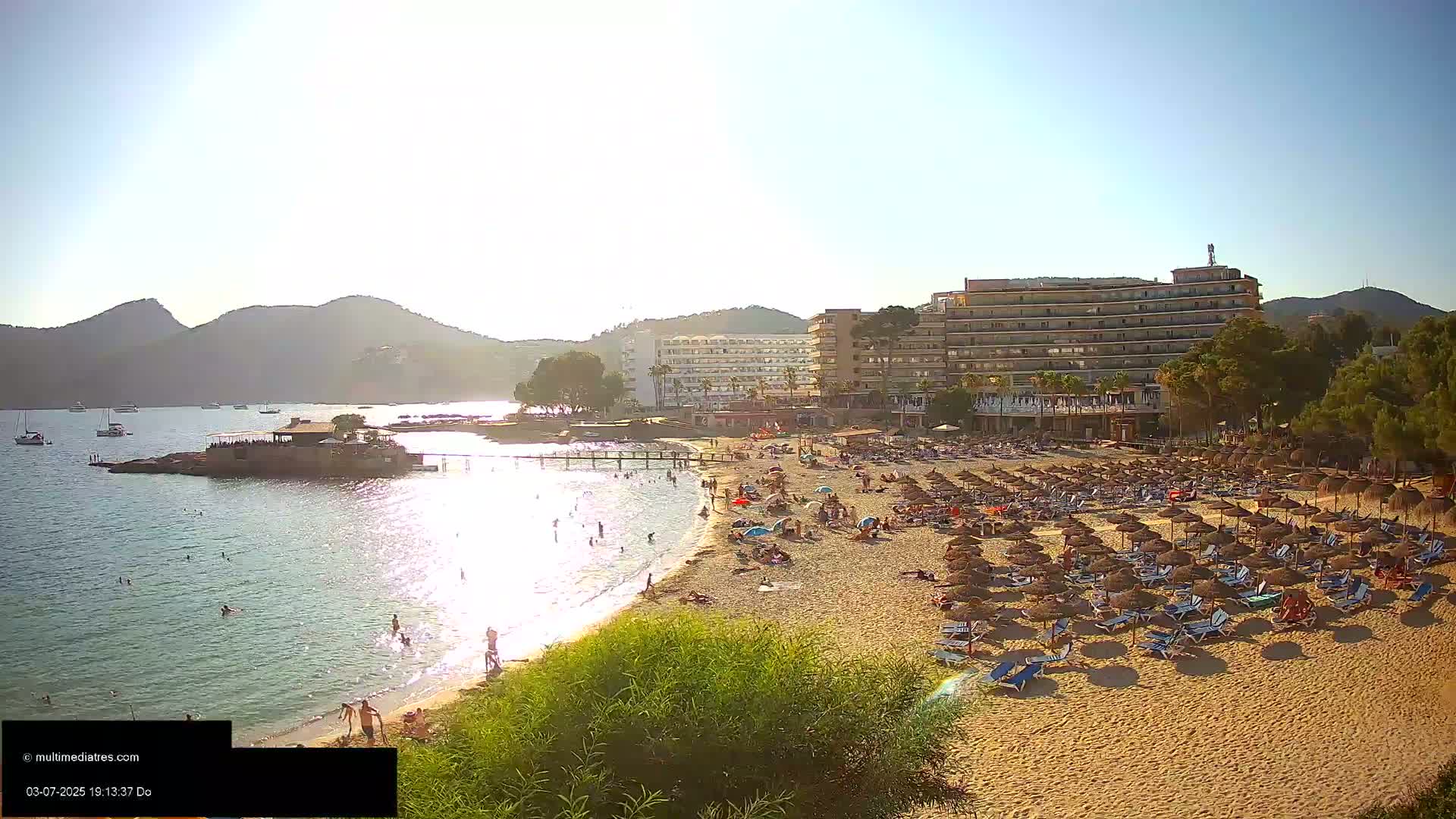 Mallorca, Camp de Mar Beach  Live Cam - Balearic Islands, Spain