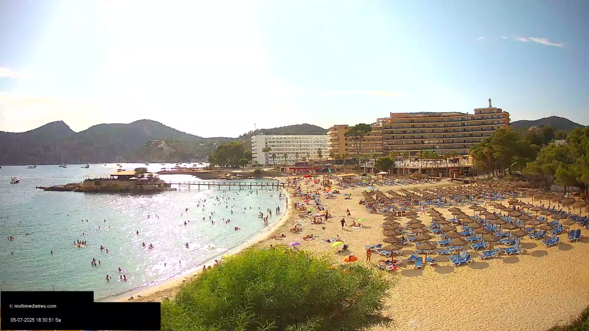 Mallorca, Camp de Mar Beach  Live Cam - Balearic Islands, Spain