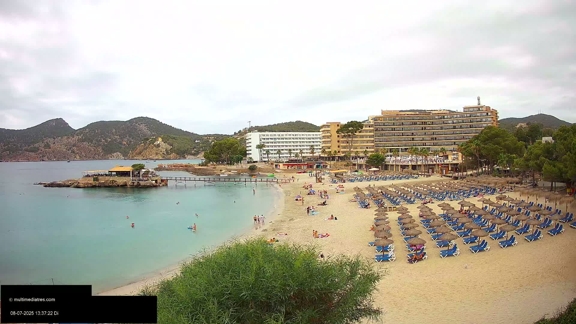Mallorca, Camp de Mar Beach  Live Cam - Balearic Islands, Spain