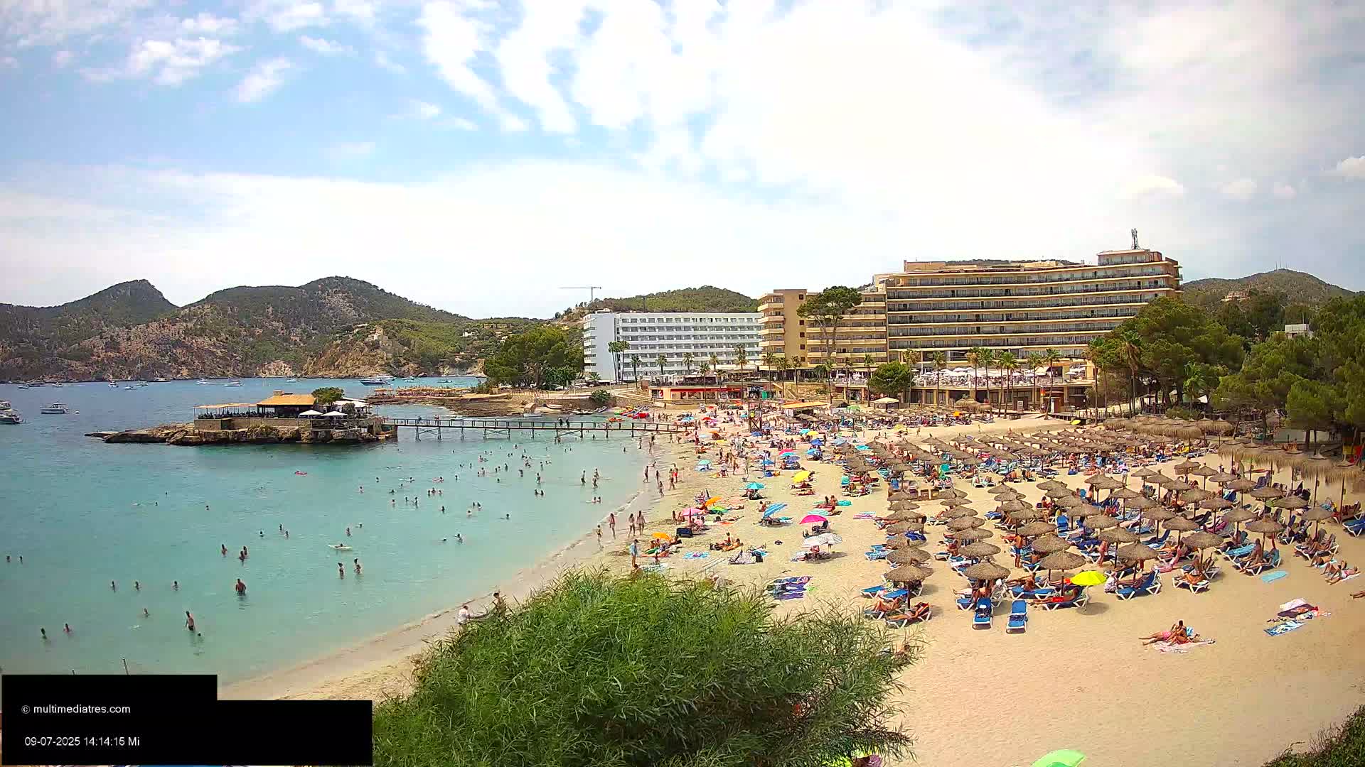 Mallorca, Camp de Mar Beach  Live Cam - Balearic Islands, Spain