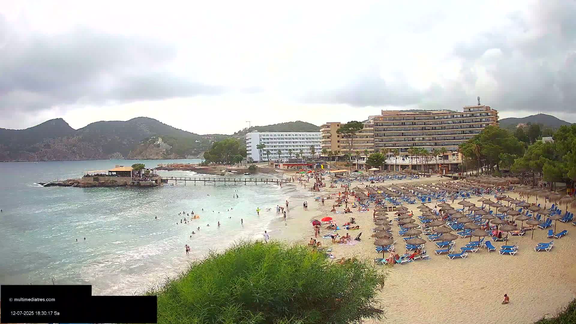 Mallorca, Camp de Mar Beach  Live Cam - Balearic Islands, Spain