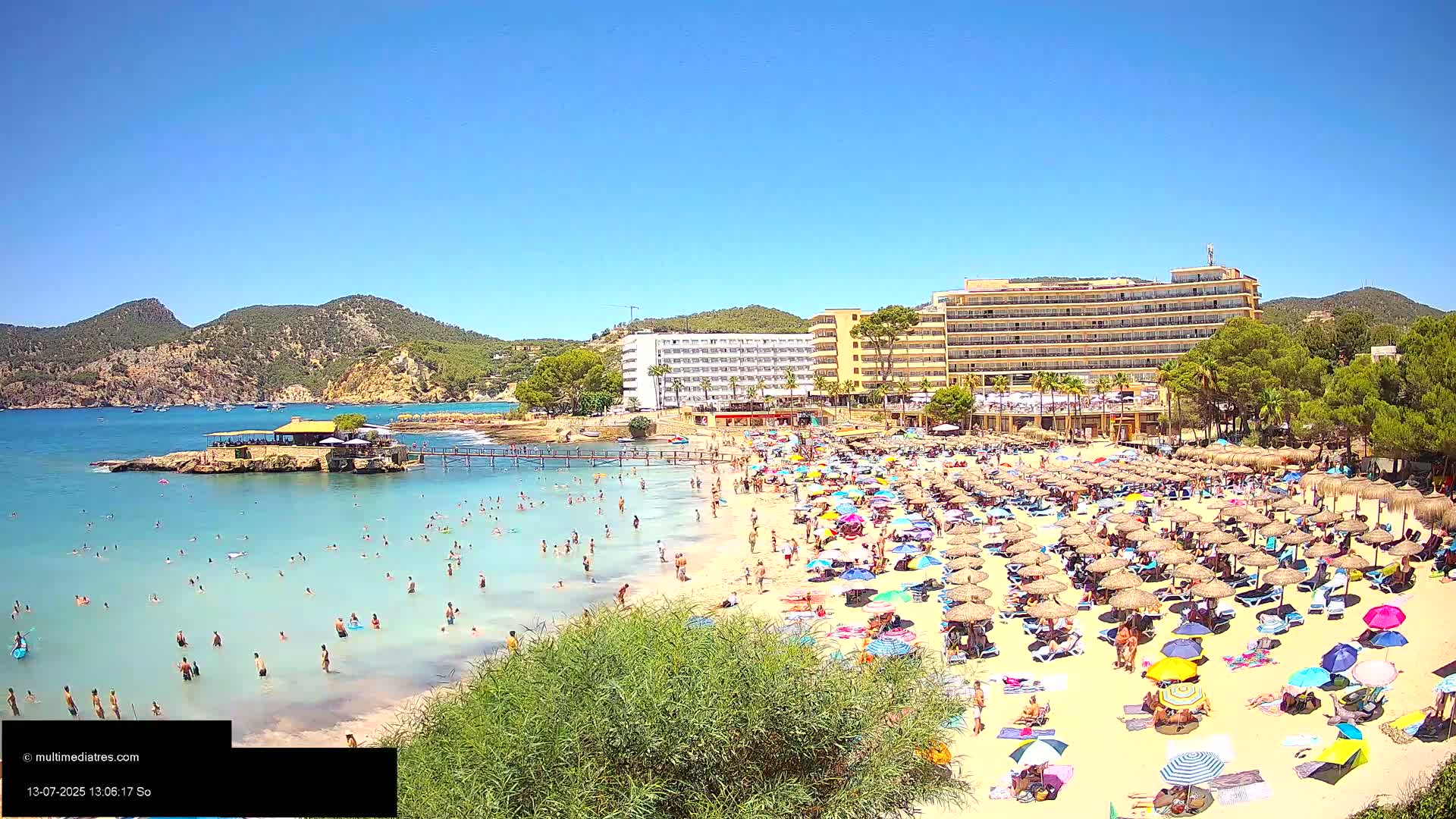Mallorca, Camp de Mar Beach  Live Cam - Balearic Islands, Spain
