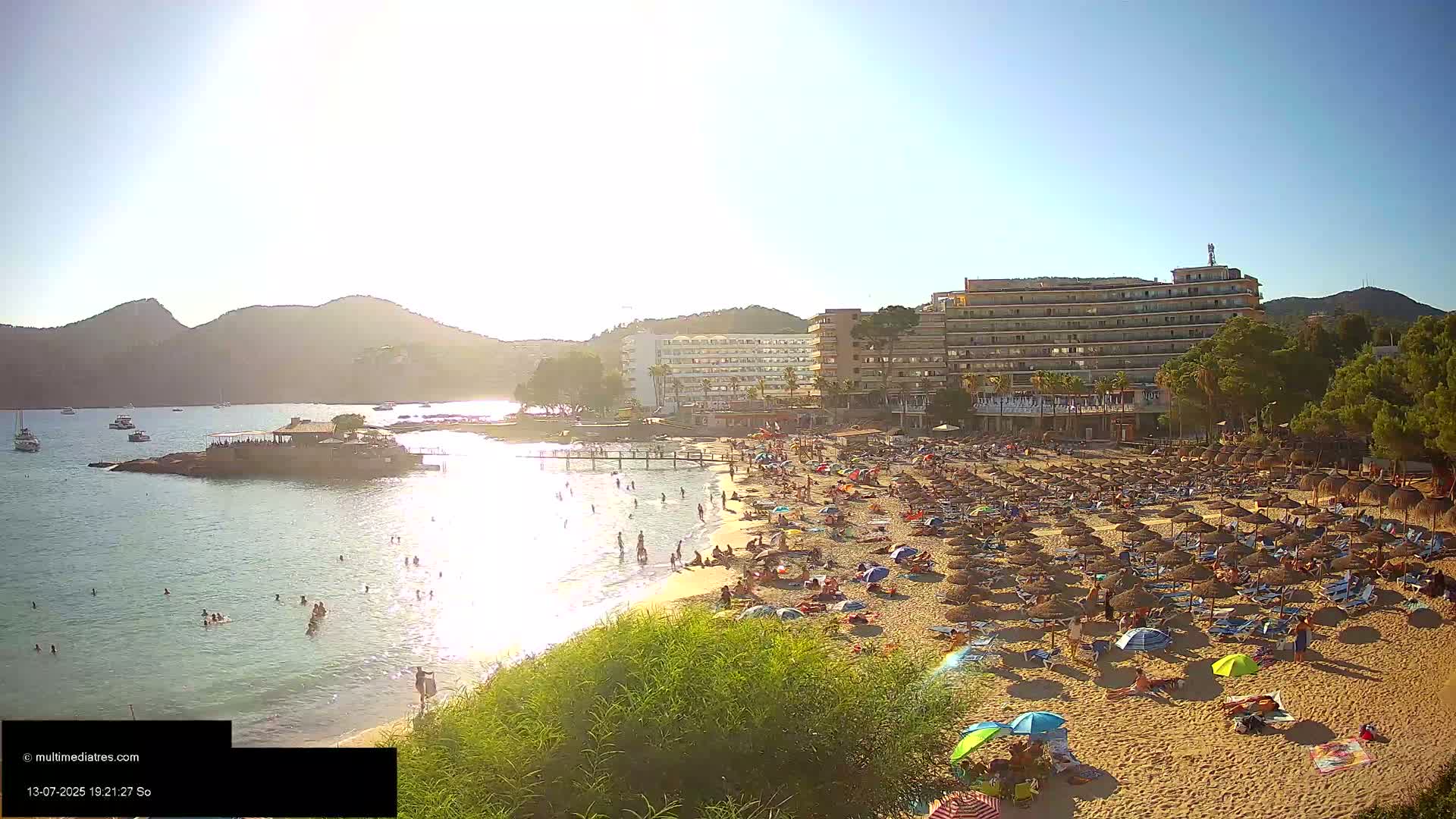 Mallorca, Camp de Mar Beach  Live Cam - Balearic Islands, Spain
