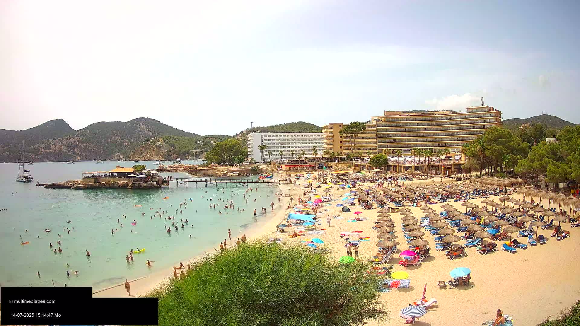 Mallorca, Camp de Mar Beach  Live Cam - Balearic Islands, Spain