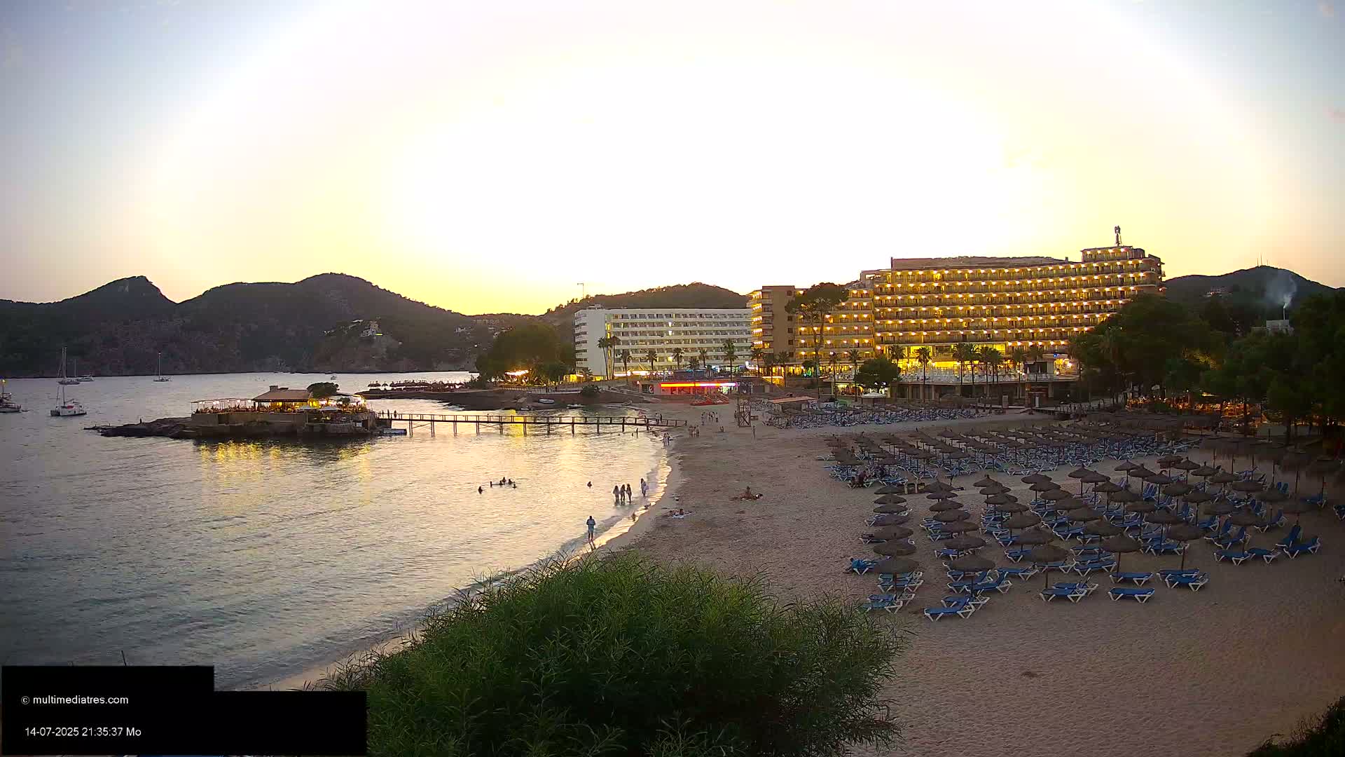 Mallorca, Camp de Mar Beach  Live Cam - Balearic Islands, Spain