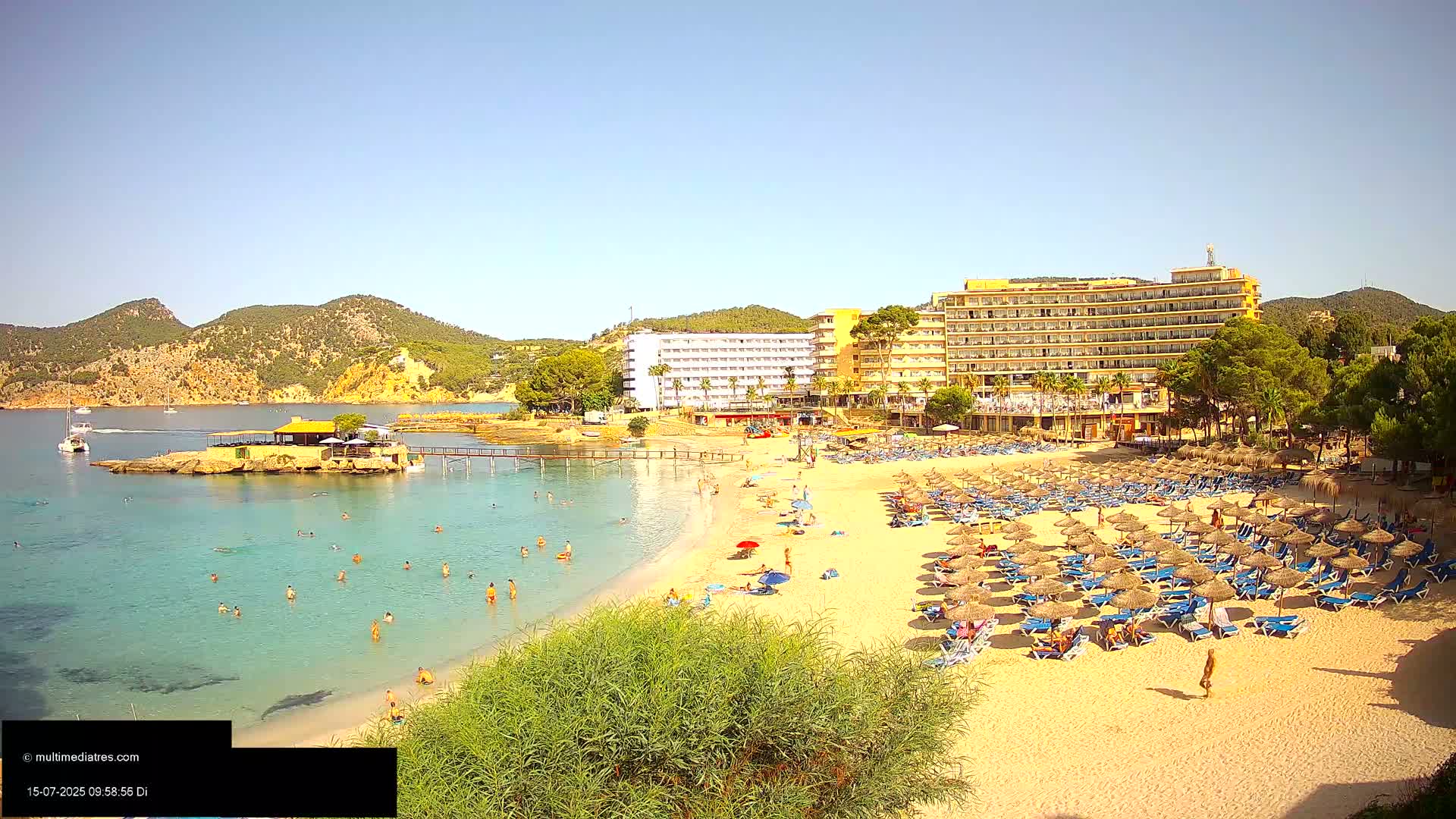 Mallorca, Camp de Mar Beach  Live Cam - Balearic Islands, Spain
