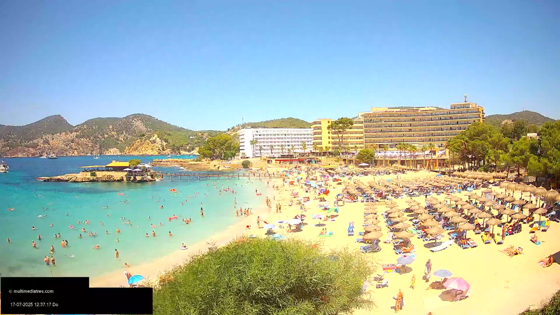 Mallorca, Camp de Mar Beach  Live Cam - Balearic Islands, Spain