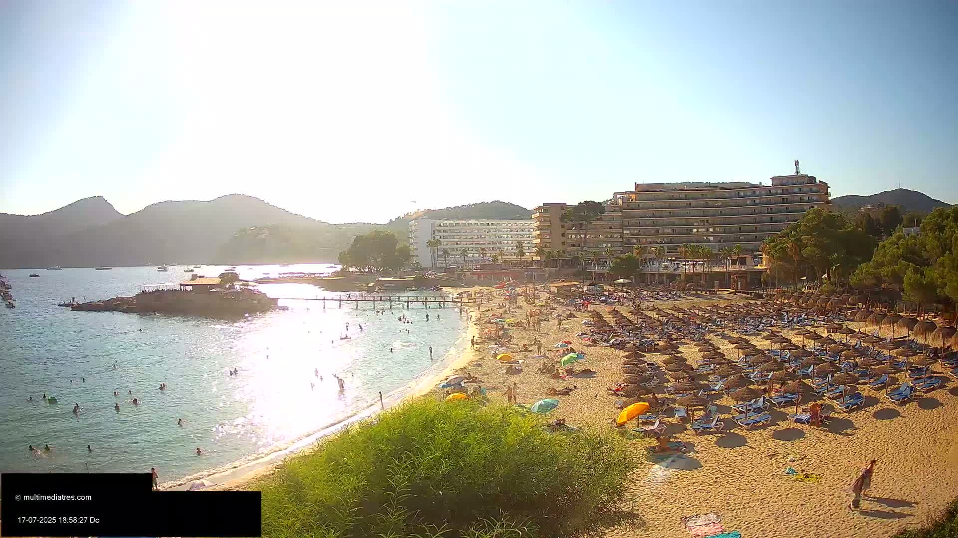 Mallorca, Camp de Mar Beach  Live Cam - Balearic Islands, Spain