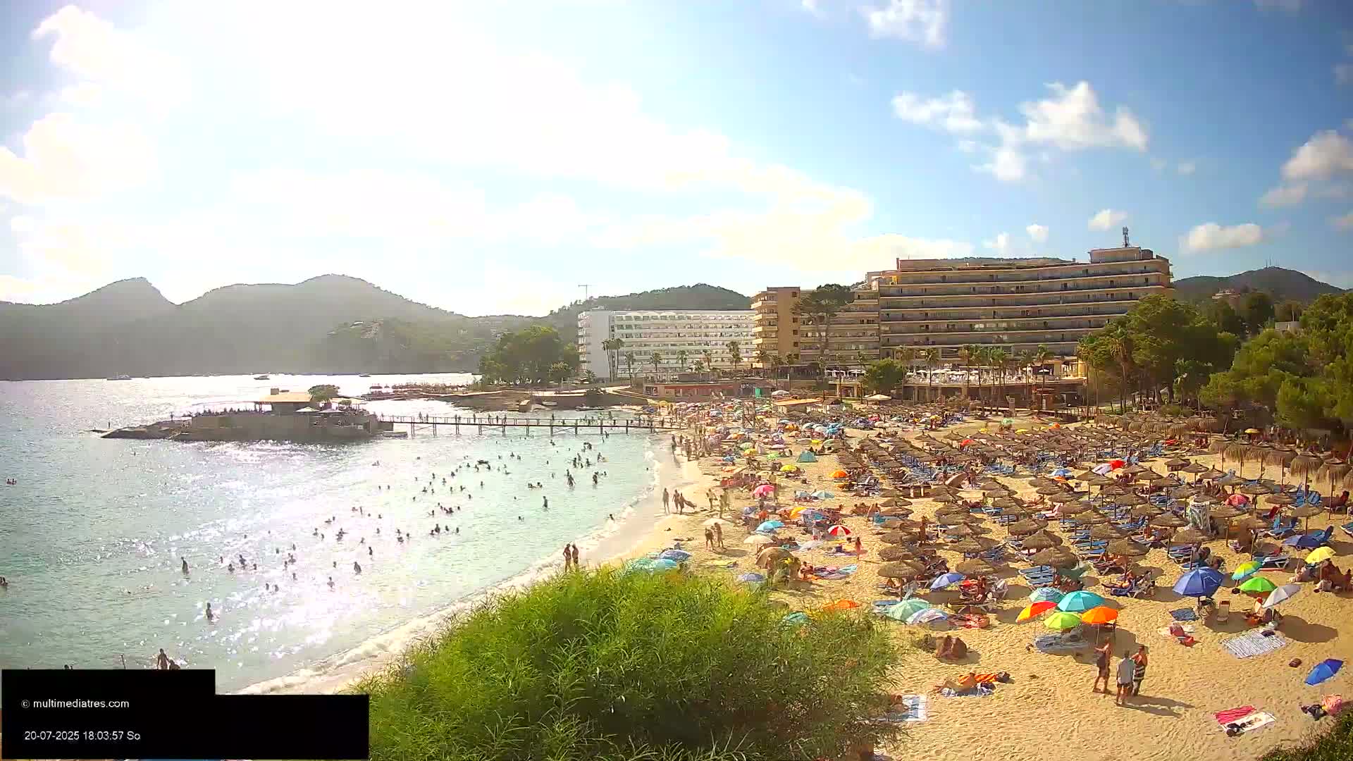 Mallorca, Camp de Mar Beach  Live Cam - Balearic Islands, Spain