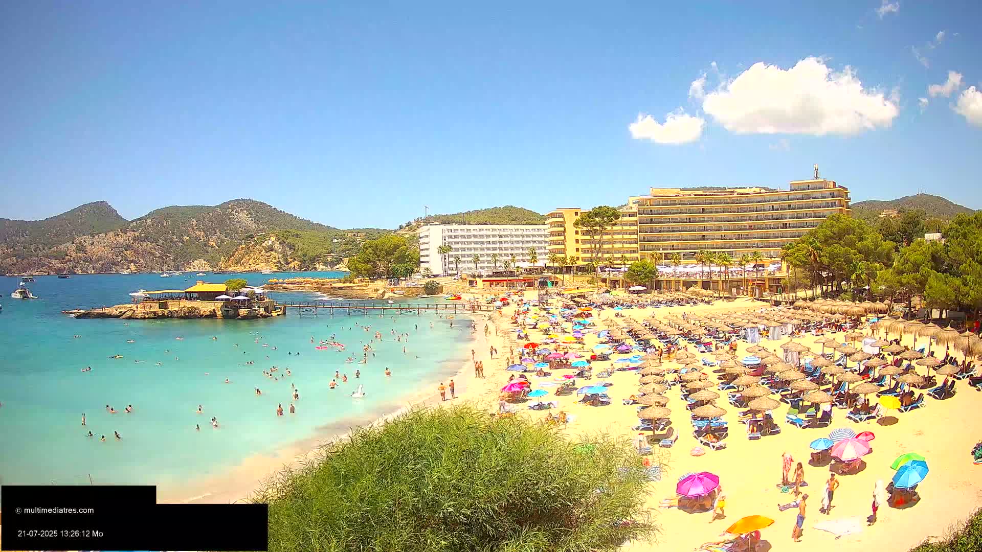 Mallorca, Camp de Mar Beach  Live Cam - Balearic Islands, Spain