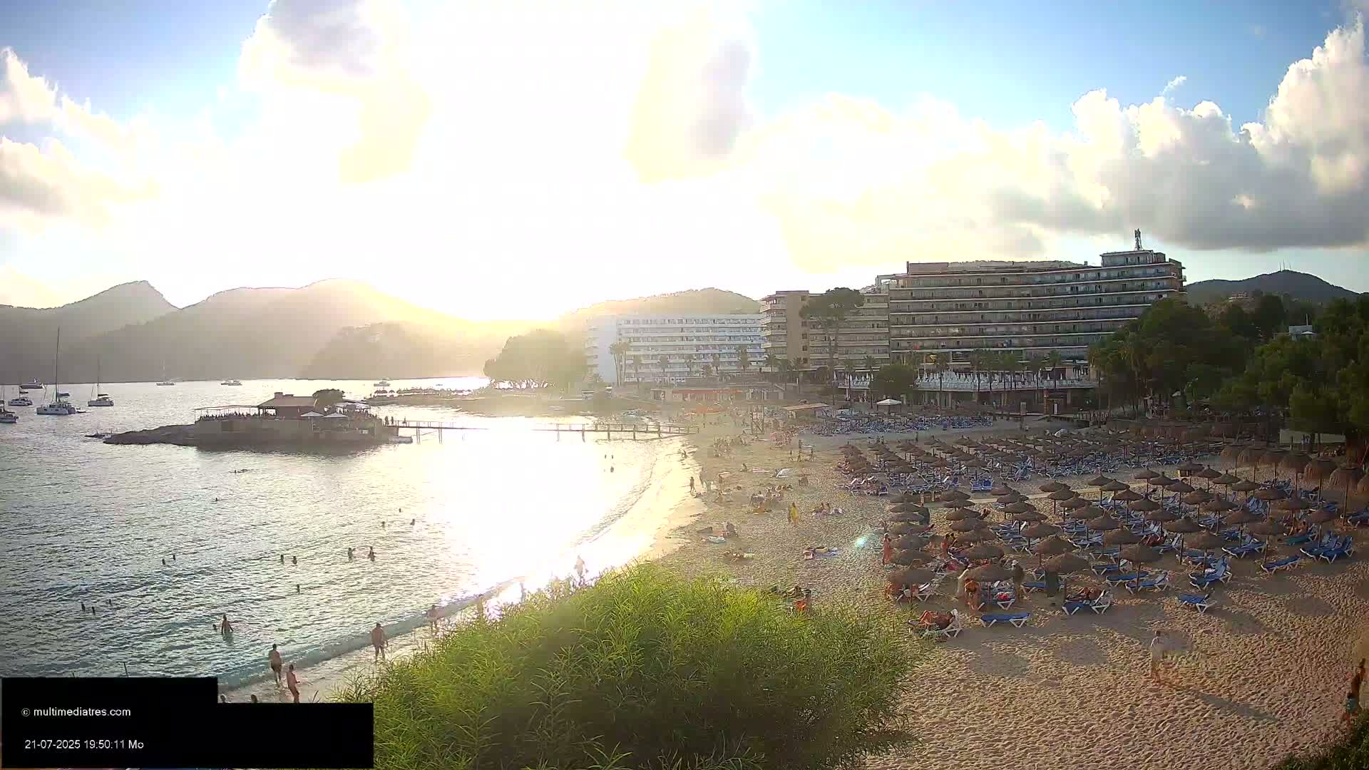 Mallorca, Camp de Mar Beach  Live Cam - Balearic Islands, Spain