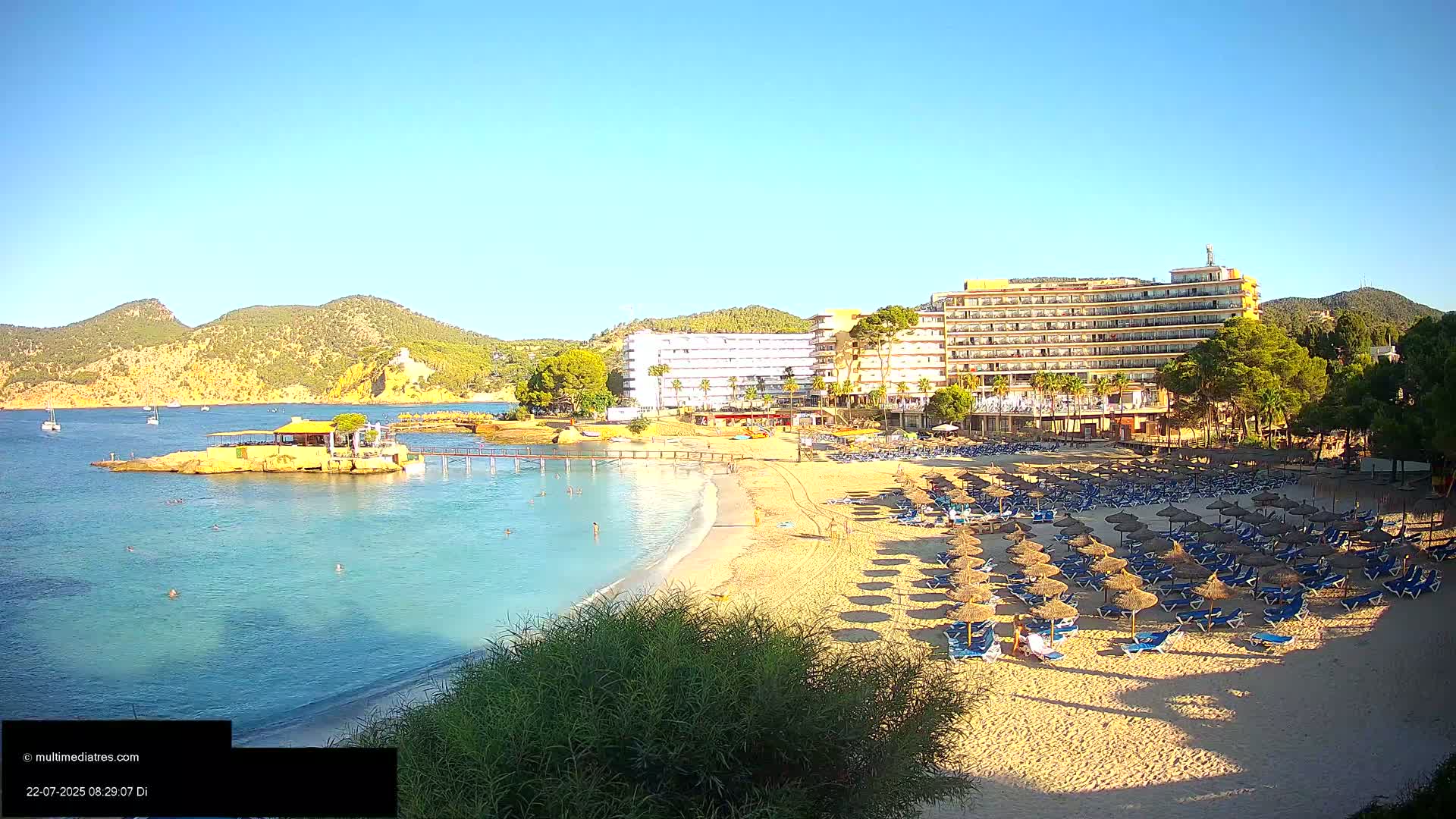 Mallorca, Camp de Mar Beach  Live Cam - Balearic Islands, Spain