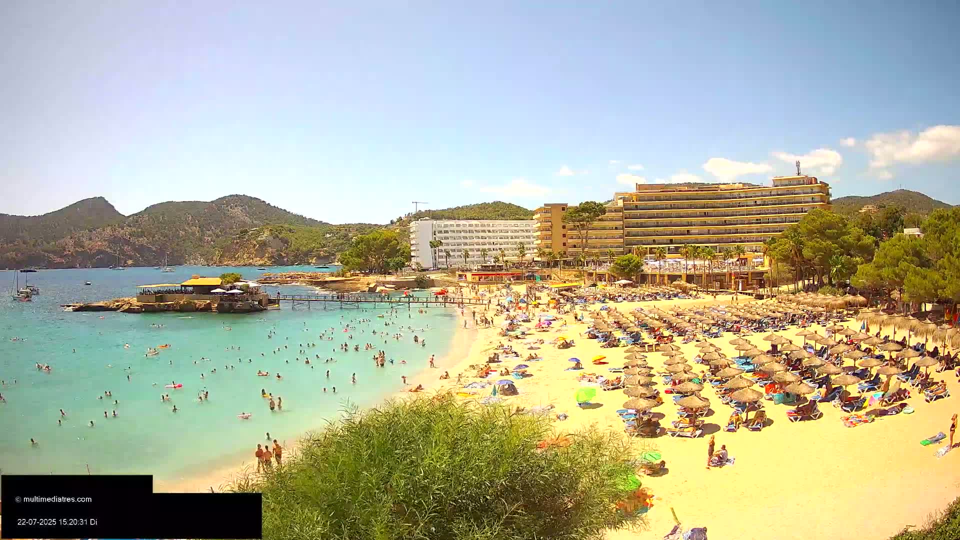 Mallorca, Camp de Mar Beach  Live Cam - Balearic Islands, Spain