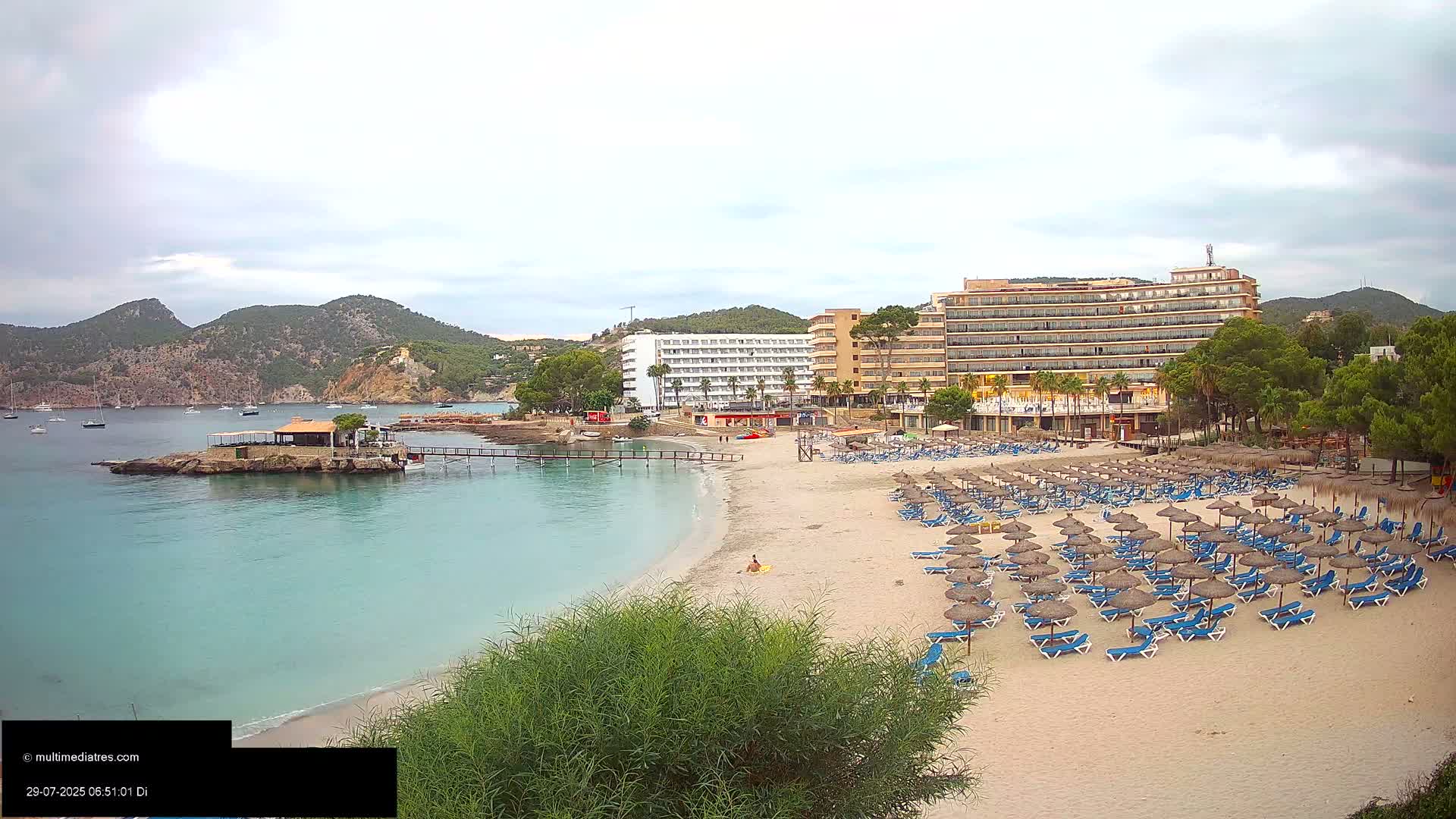 Mallorca, Camp de Mar Beach  Live Cam - Balearic Islands, Spain