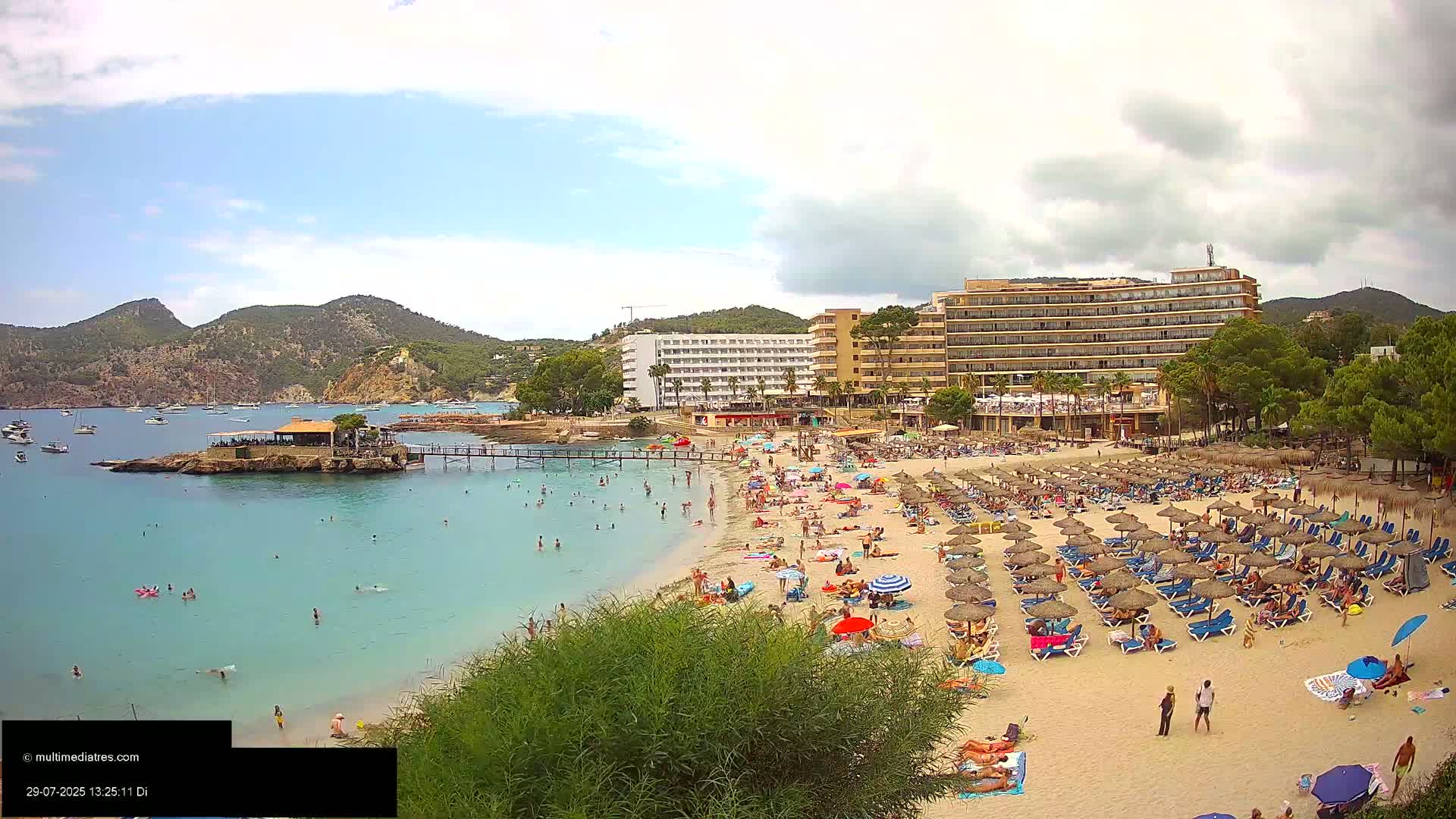 Mallorca, Camp de Mar Beach  Live Cam - Balearic Islands, Spain