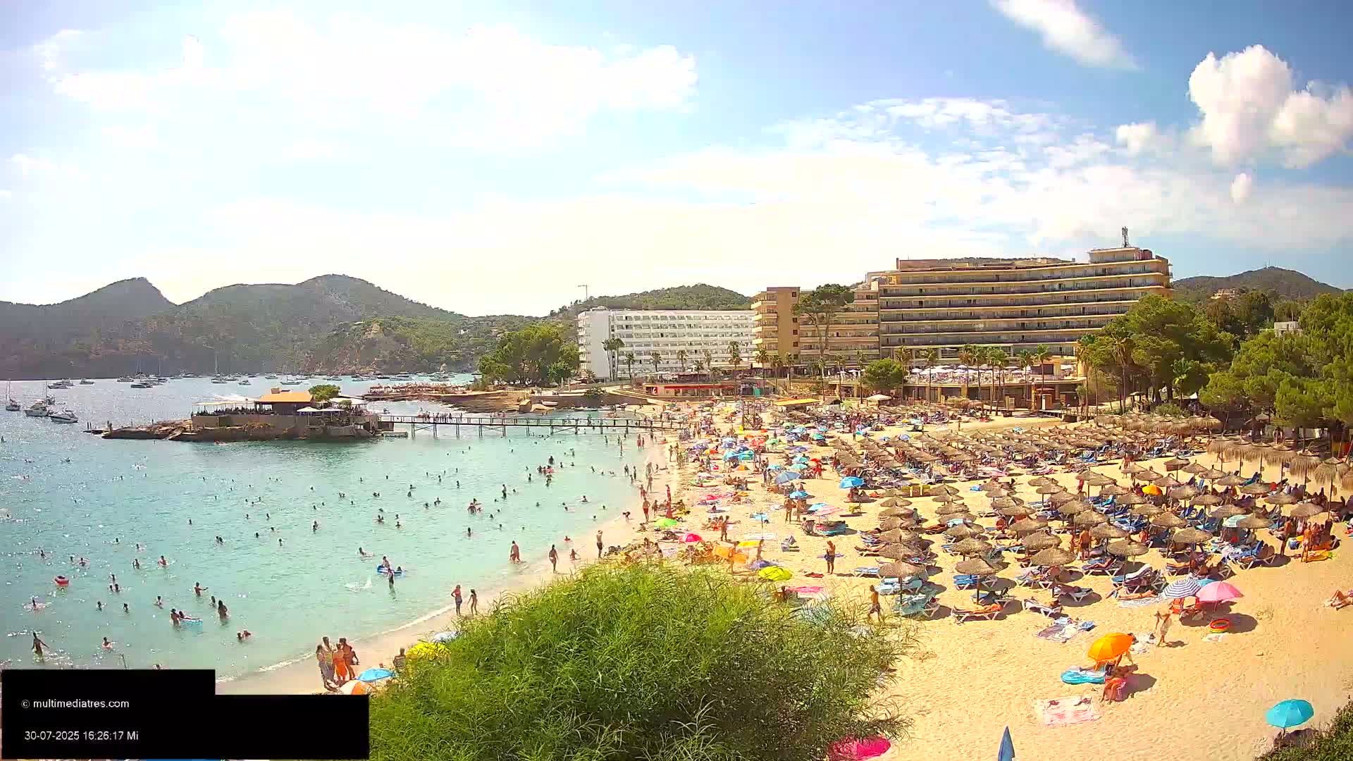 Mallorca, Camp de Mar Beach  Live Cam - Balearic Islands, Spain