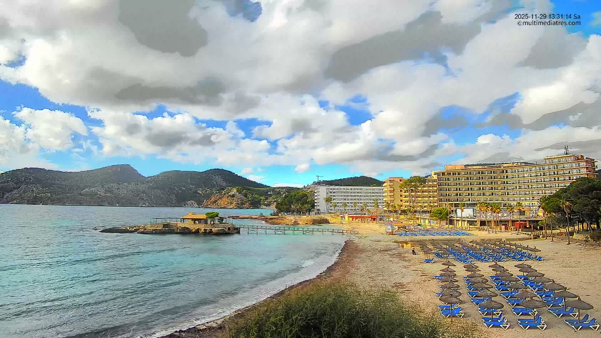 Mallorca, Camp de Mar Beach  Live Cam - Balearic Islands, Spain