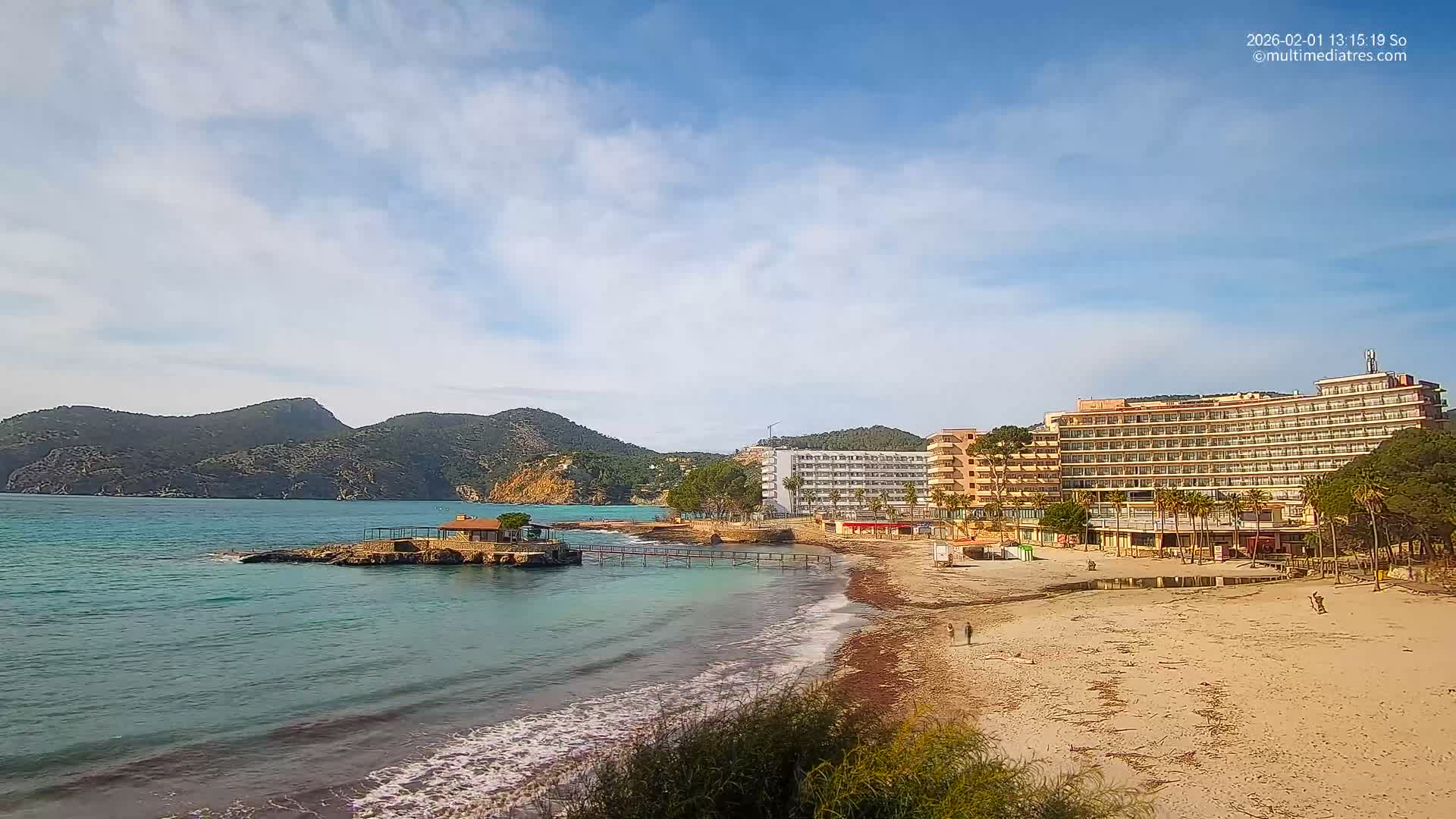 Mallorca, Camp de Mar Beach  Live Cam - Balearic Islands, Spain