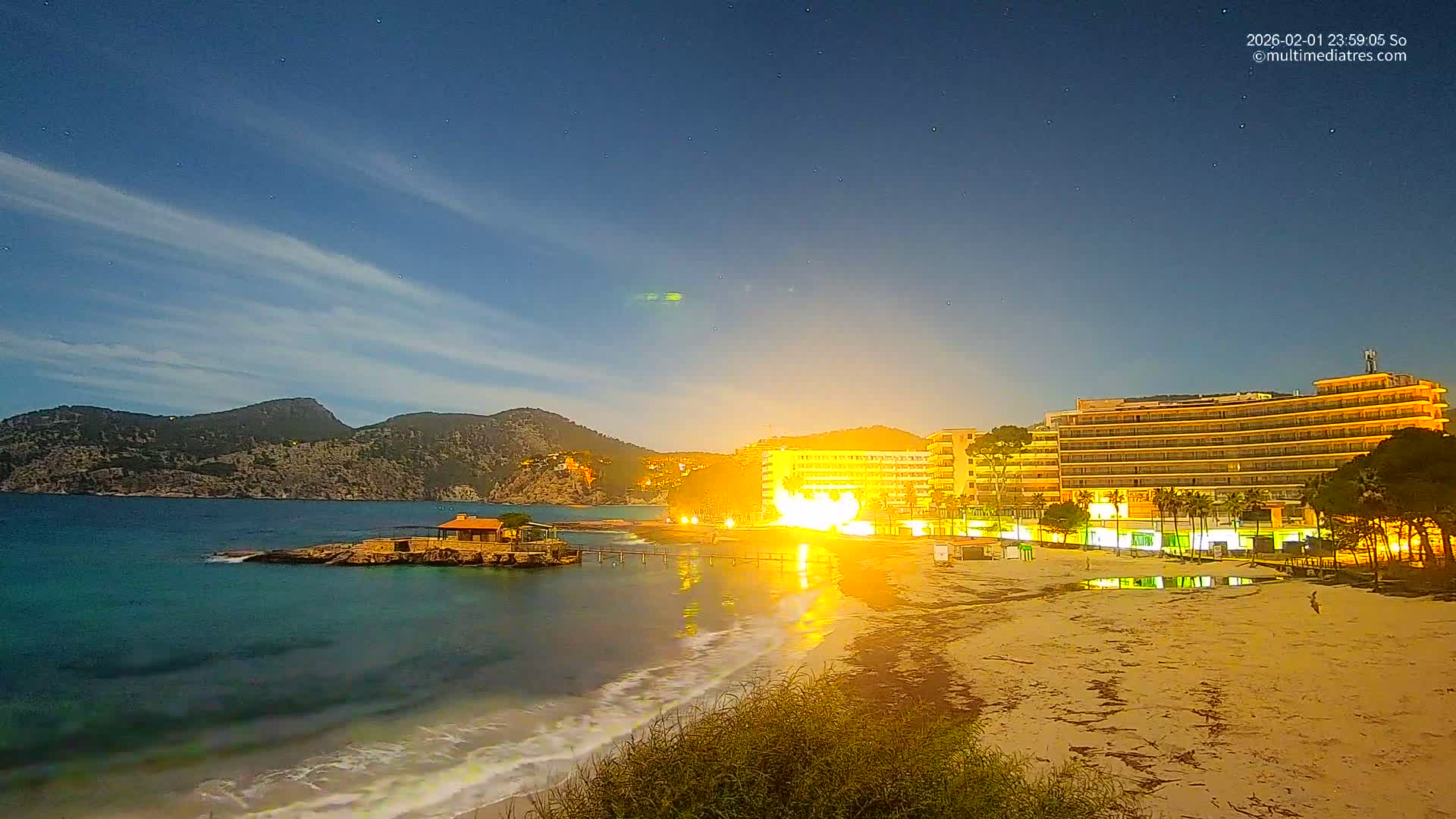 Mallorca, Camp de Mar Beach  Live Cam - Balearic Islands, Spain