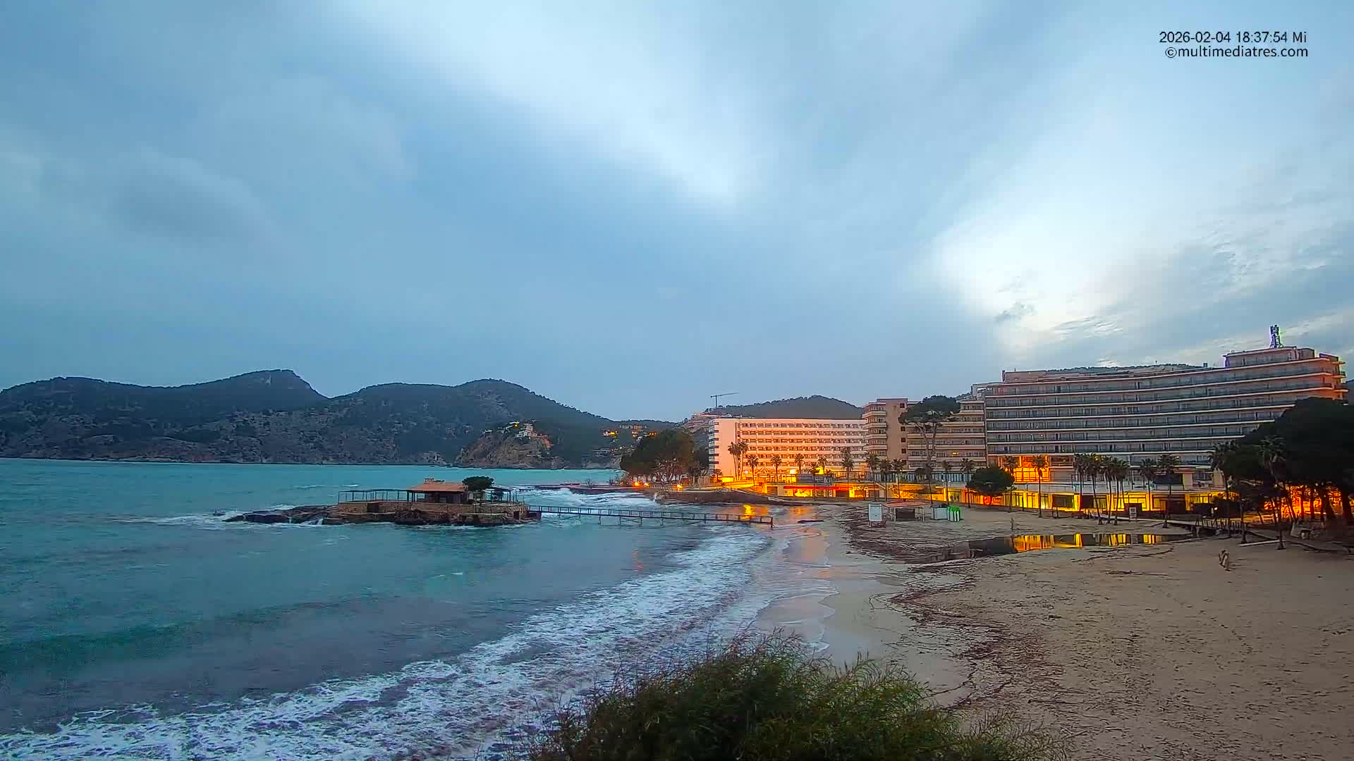 Mallorca, Camp de Mar Beach  Live Cam - Balearic Islands, Spain