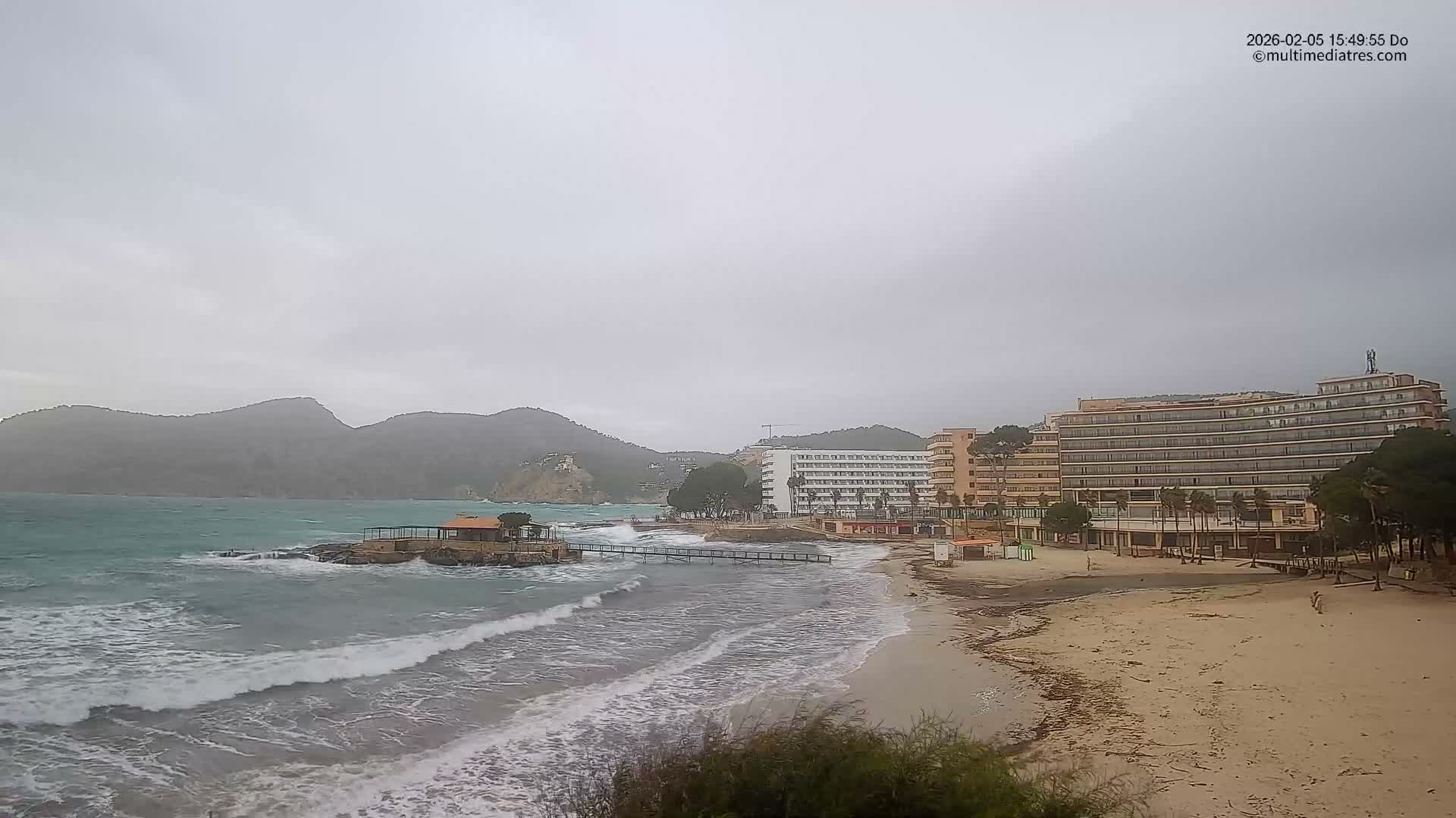 Mallorca, Camp de Mar Beach  Live Cam - Balearic Islands, Spain