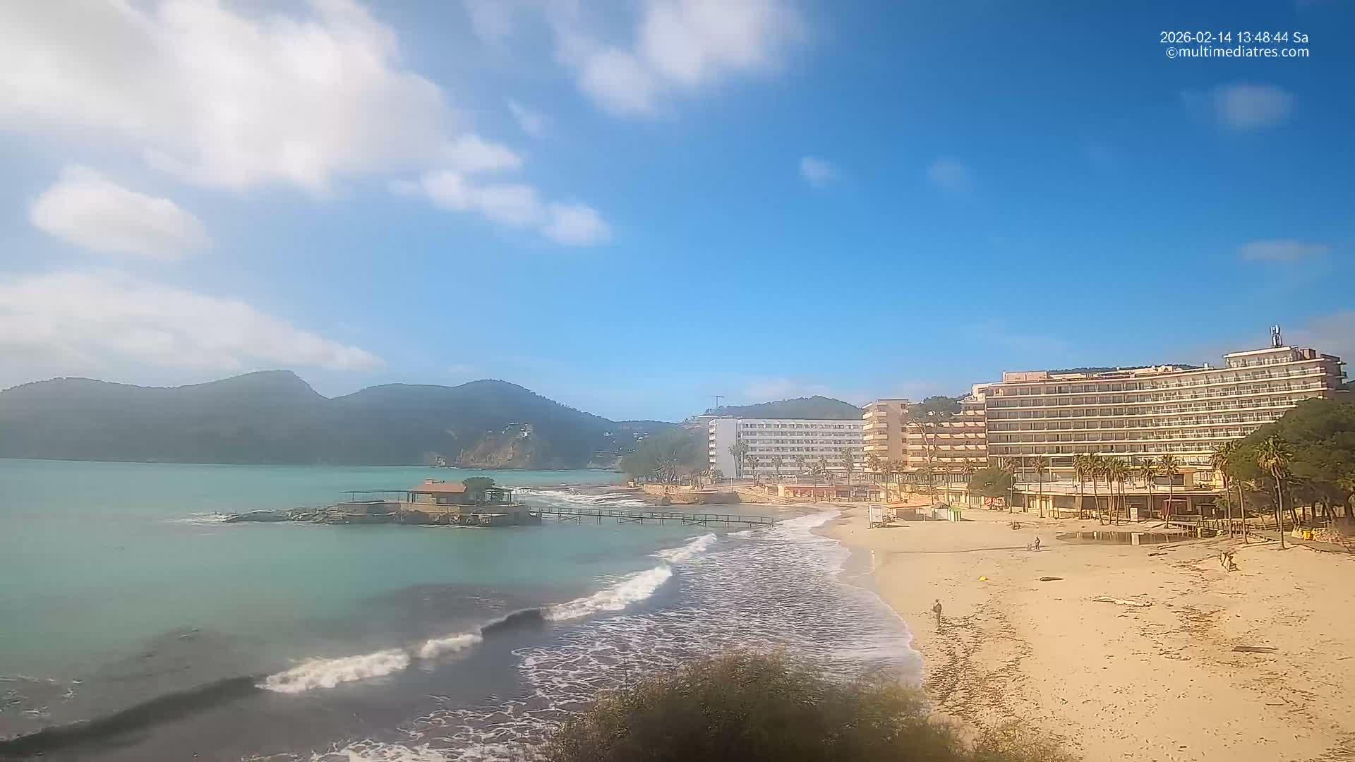Mallorca, Camp de Mar Beach  Live Cam - Balearic Islands, Spain