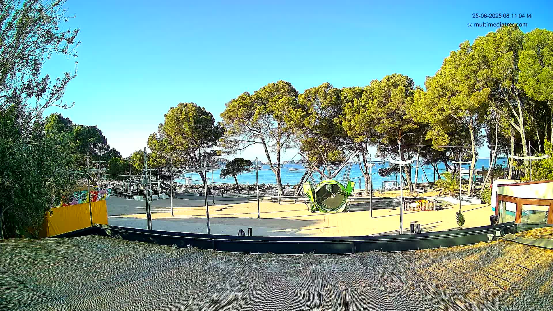 Paguera, Torà Beach Southwest from Red Rubber Duck Live Cam- Mallorca, Balearic Islands, Spain