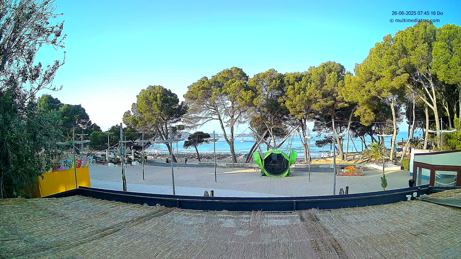 Paguera, Torà Beach Southwest from Red Rubber Duck Live Cam- Mallorca, Balearic Islands, Spain