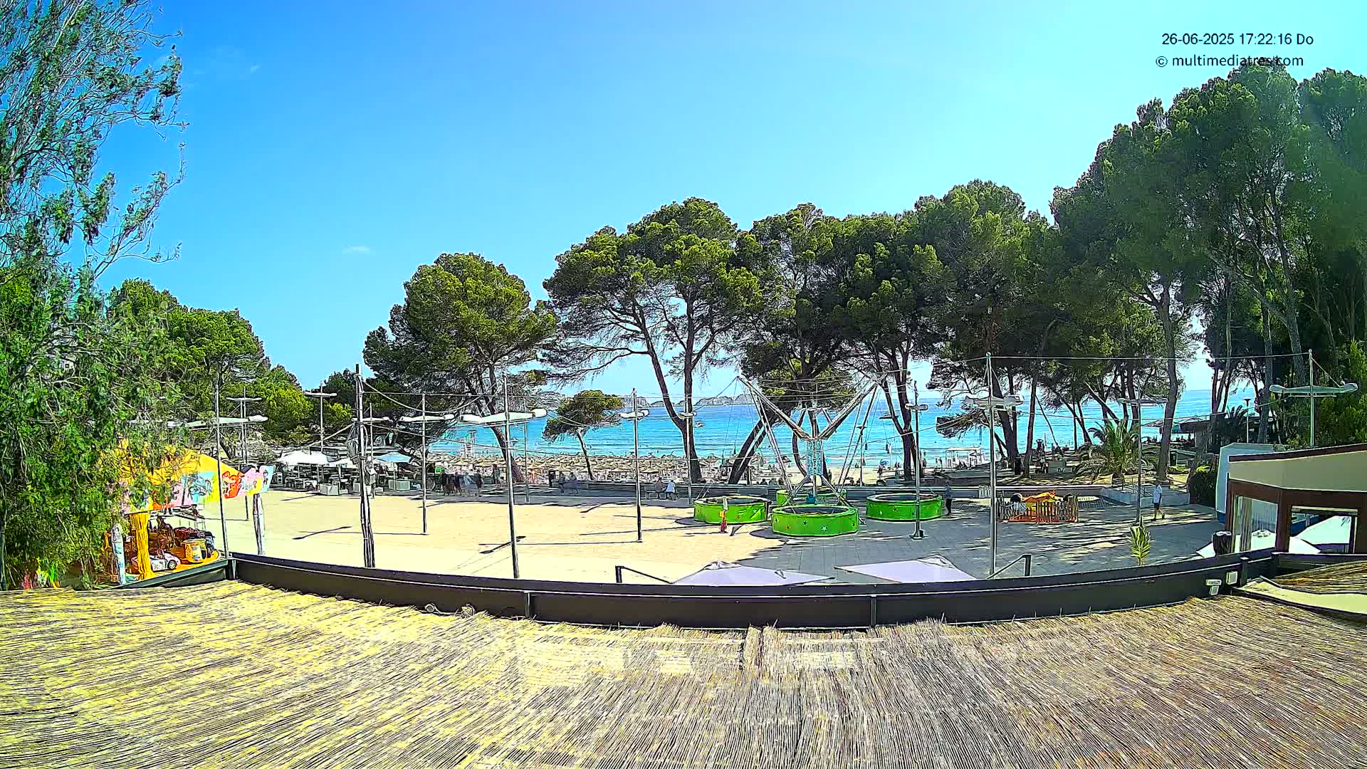 Paguera, Torà Beach Southwest from Red Rubber Duck Live Cam- Mallorca, Balearic Islands, Spain