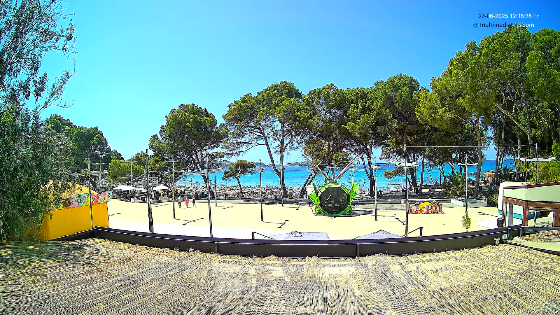 Paguera, Torà Beach Southwest from Red Rubber Duck Live Cam- Mallorca, Balearic Islands, Spain