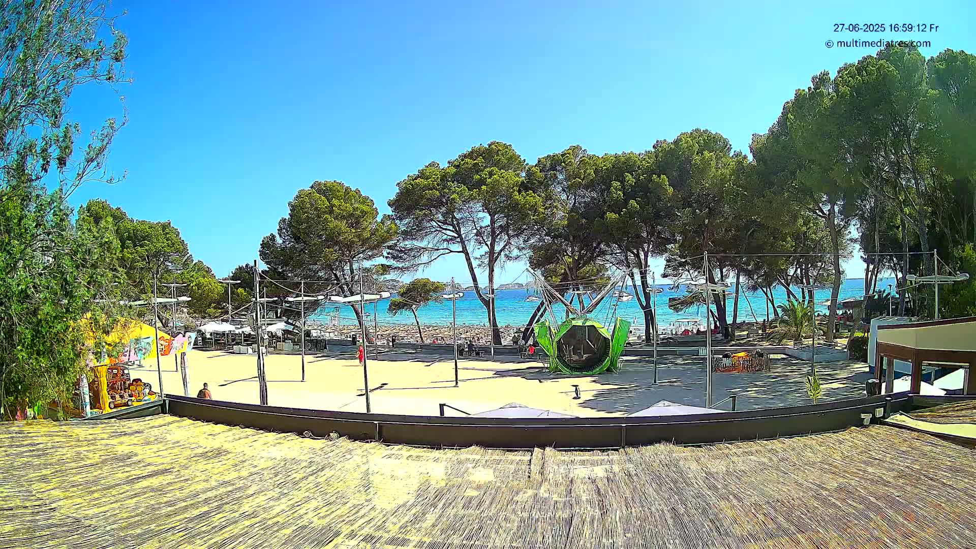 Paguera, Torà Beach Southwest from Red Rubber Duck Live Cam- Mallorca, Balearic Islands, Spain