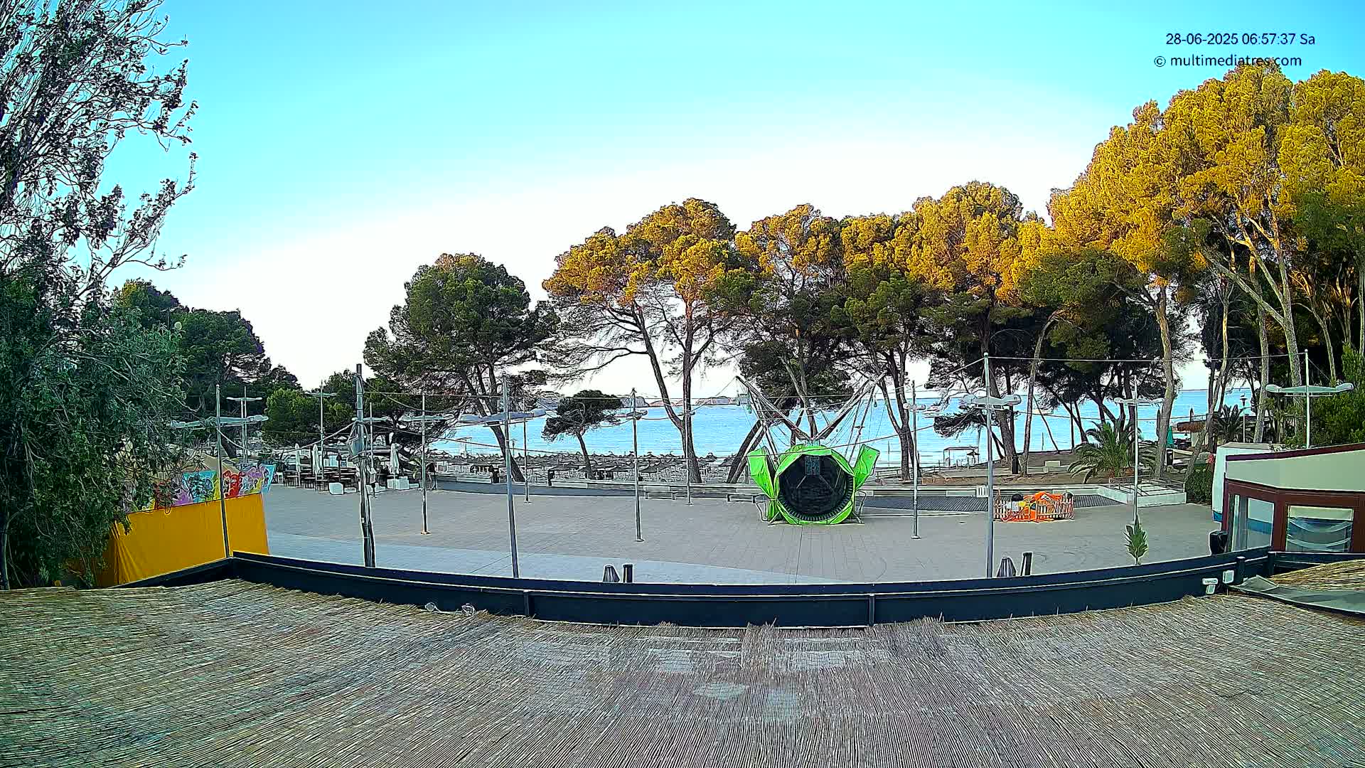 Paguera, Torà Beach Southwest from Red Rubber Duck Live Cam- Mallorca, Balearic Islands, Spain