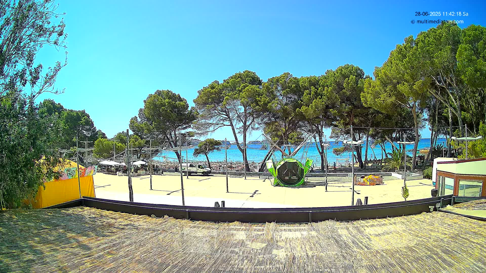 Paguera, Torà Beach Southwest from Red Rubber Duck Live Cam- Mallorca, Balearic Islands, Spain