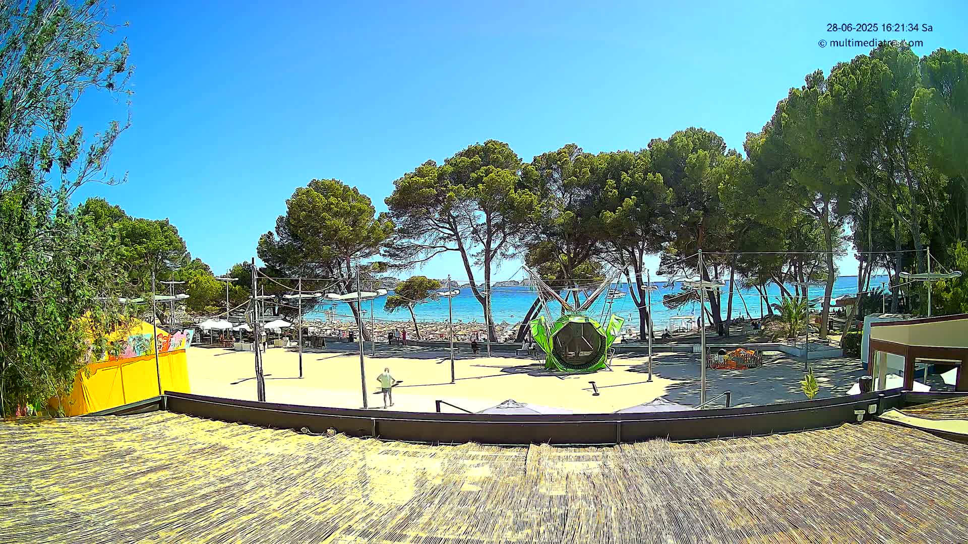 Paguera, Torà Beach Southwest from Red Rubber Duck Live Cam- Mallorca, Balearic Islands, Spain