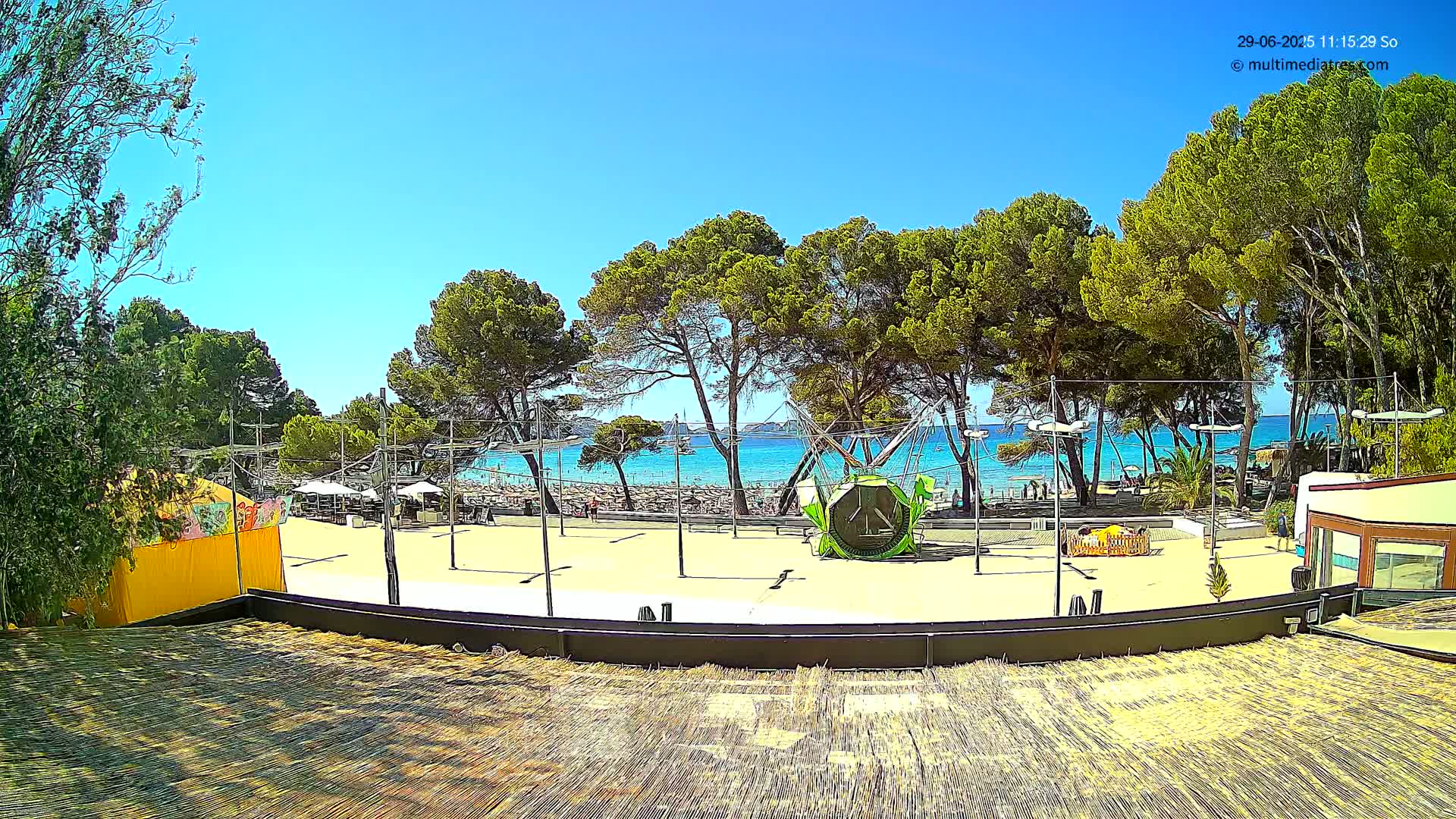 Paguera, Torà Beach Southwest from Red Rubber Duck Live Cam- Mallorca, Balearic Islands, Spain