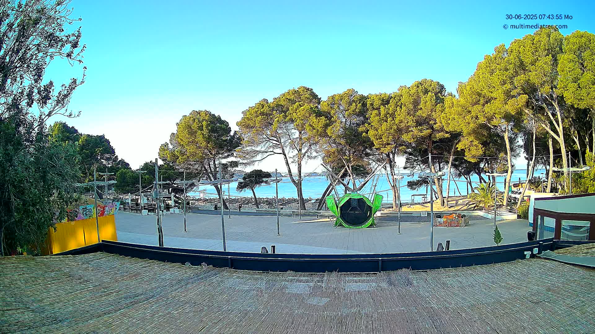 Paguera, Torà Beach Southwest from Red Rubber Duck Live Cam- Mallorca, Balearic Islands, Spain