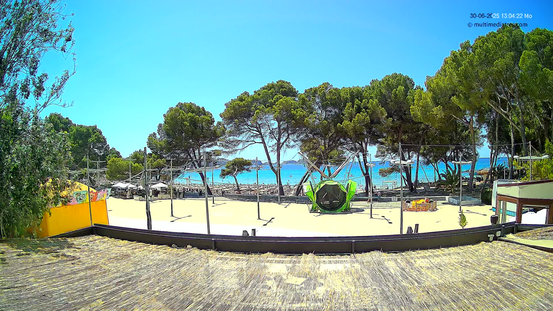 Paguera, Torà Beach Southwest from Red Rubber Duck Live Cam- Mallorca, Balearic Islands, Spain