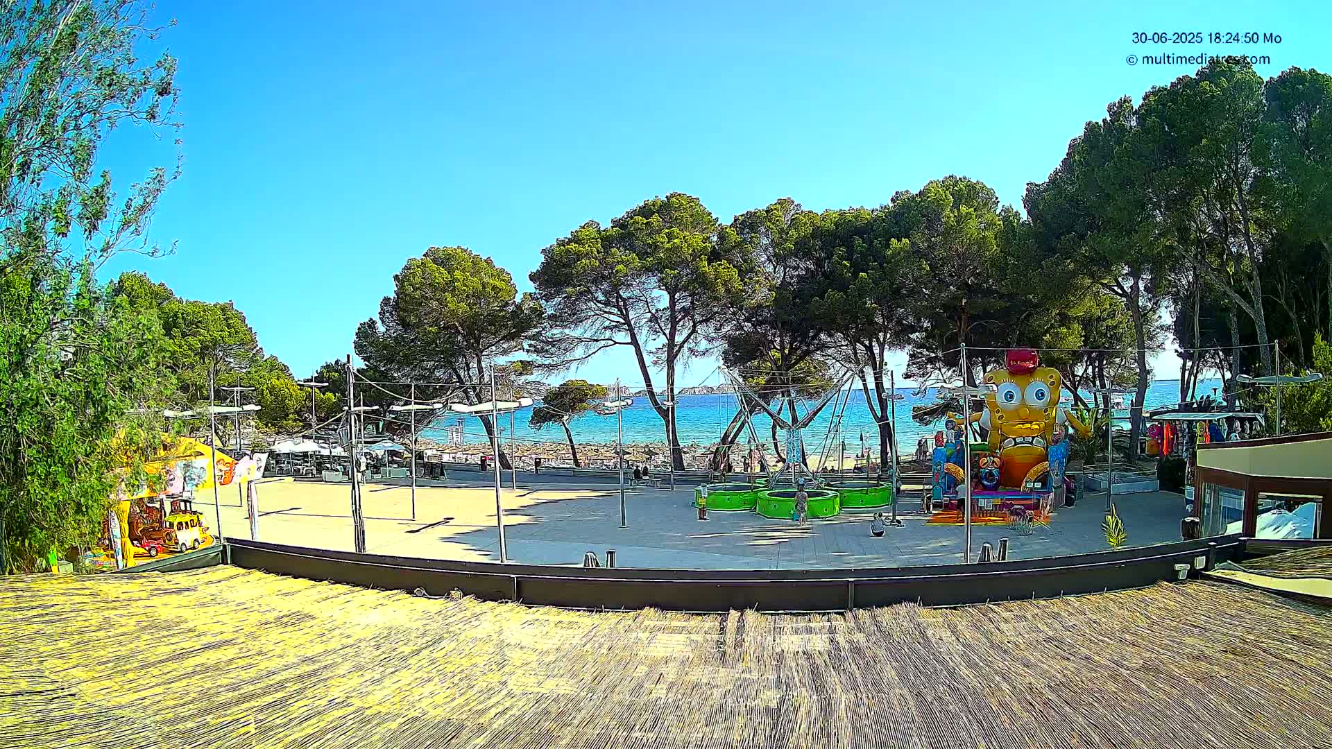 Paguera, Torà Beach Southwest from Red Rubber Duck Live Cam- Mallorca, Balearic Islands, Spain