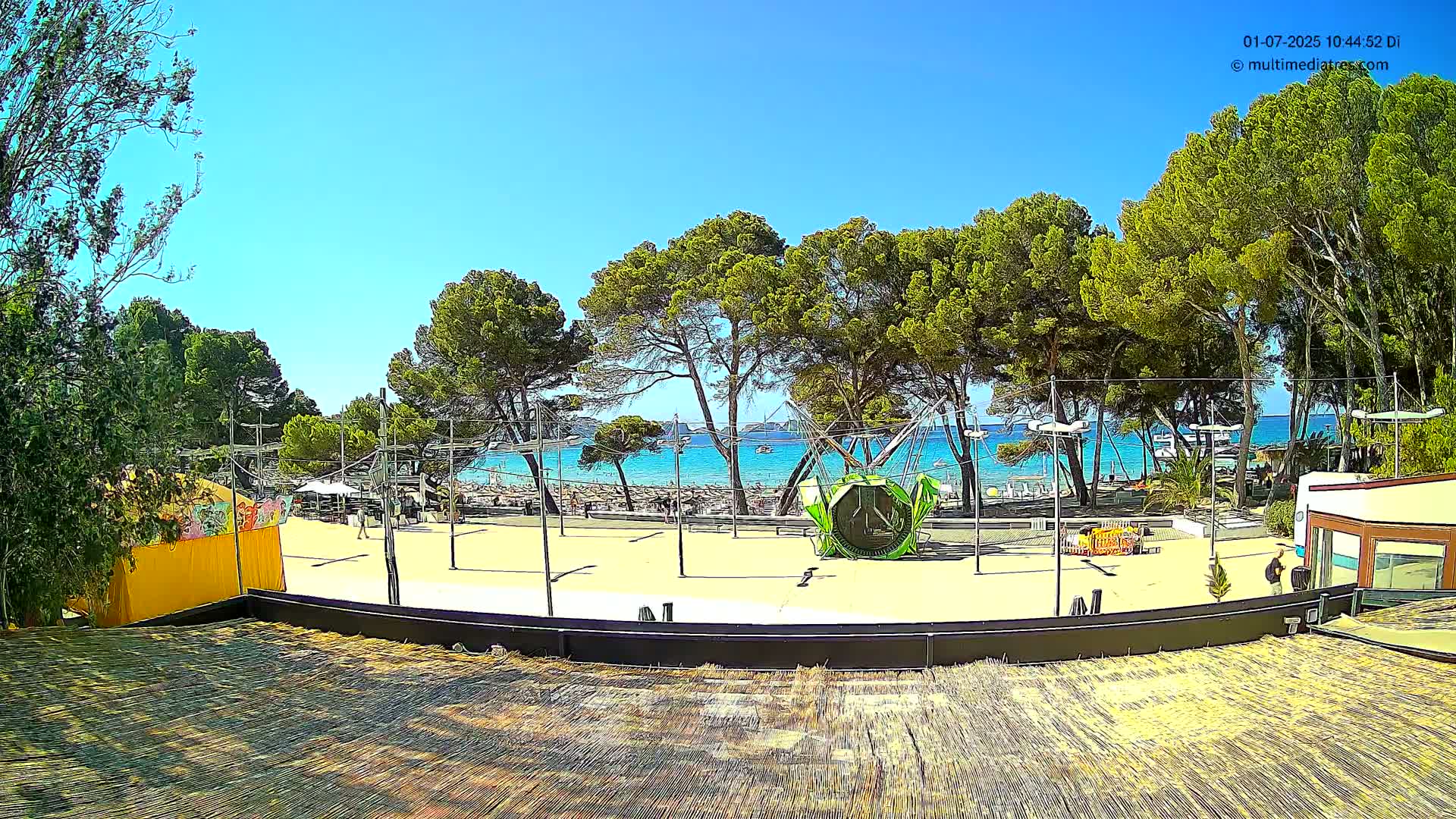 Paguera, Torà Beach Southwest from Red Rubber Duck Live Cam- Mallorca, Balearic Islands, Spain